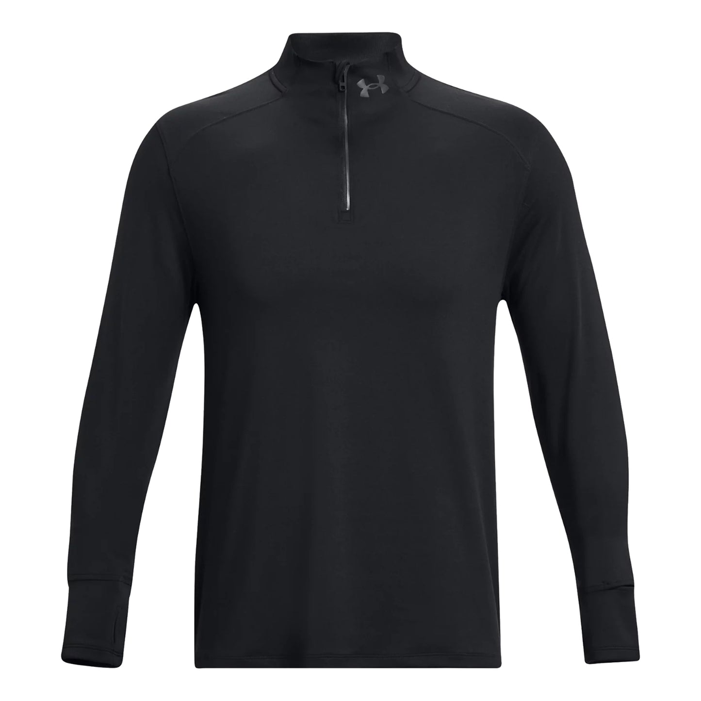 Under Armour Qualifier Run 1/4 Zip Laufshirt Herren-Schwarz