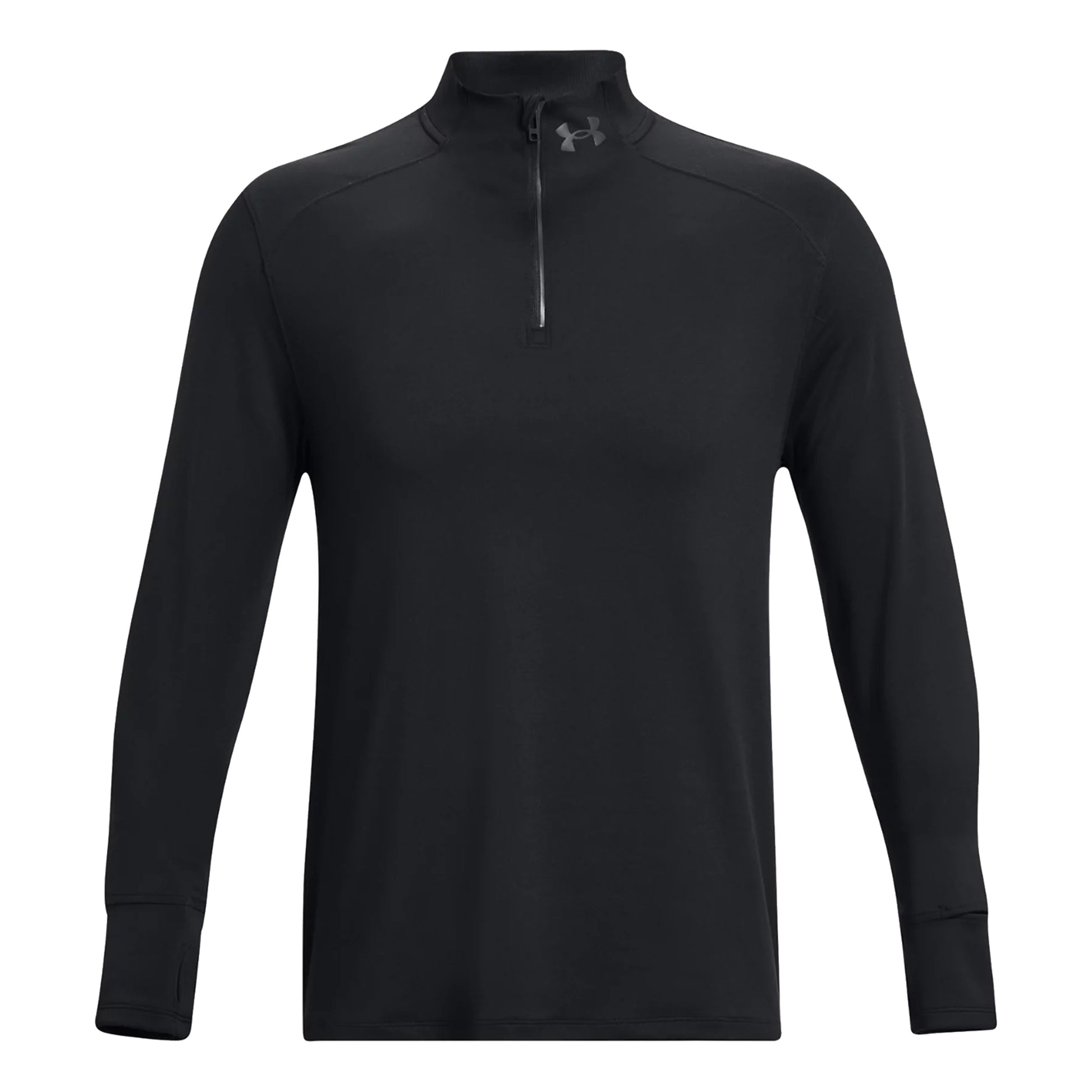 Under Armour Qualifier Run 1/4 Zip Laufshirt Herren-Schwarz