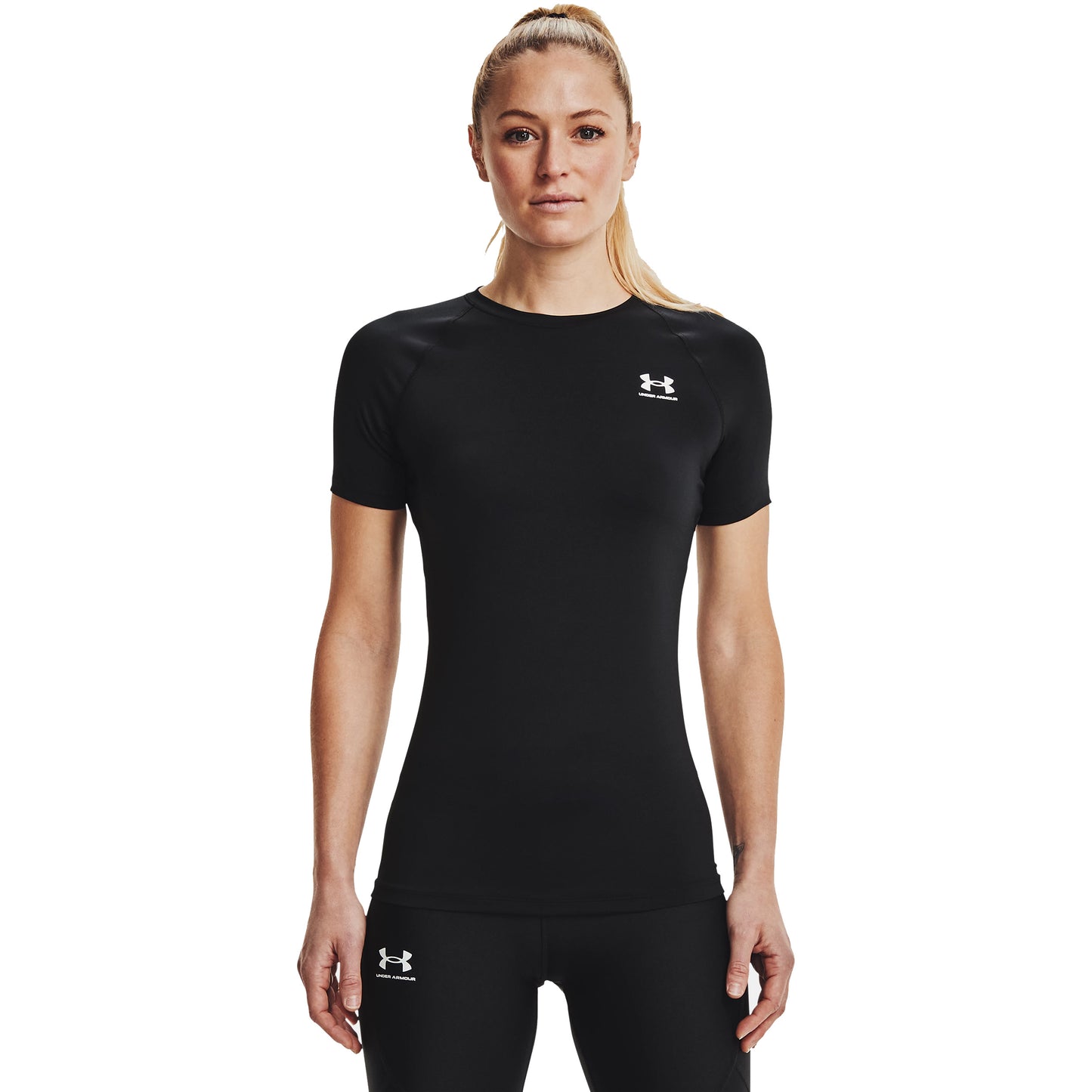 Under Armour Heatgear Authentics Comp T-Shirt Damen-Schwarz