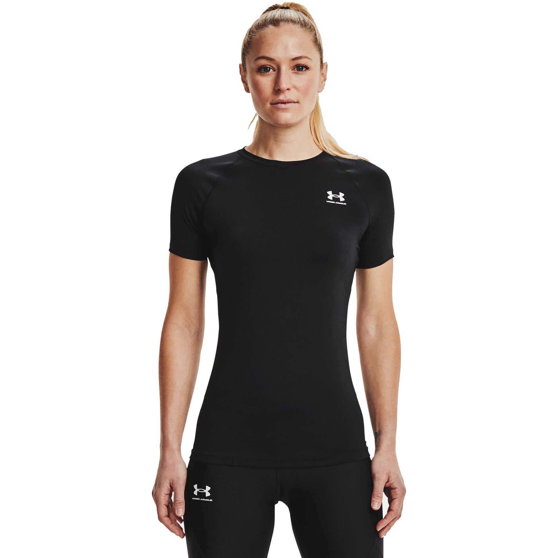Under Armour Heatgear Authentics Comp T-Shirt Damen-Schwarz