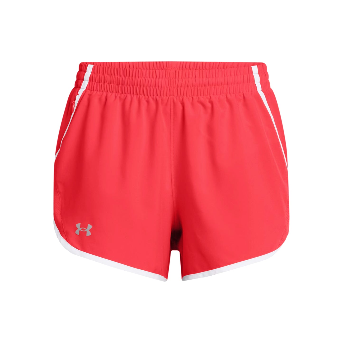 Under Armour Fly By 3in  Laufshorts Damen - rot, weiß