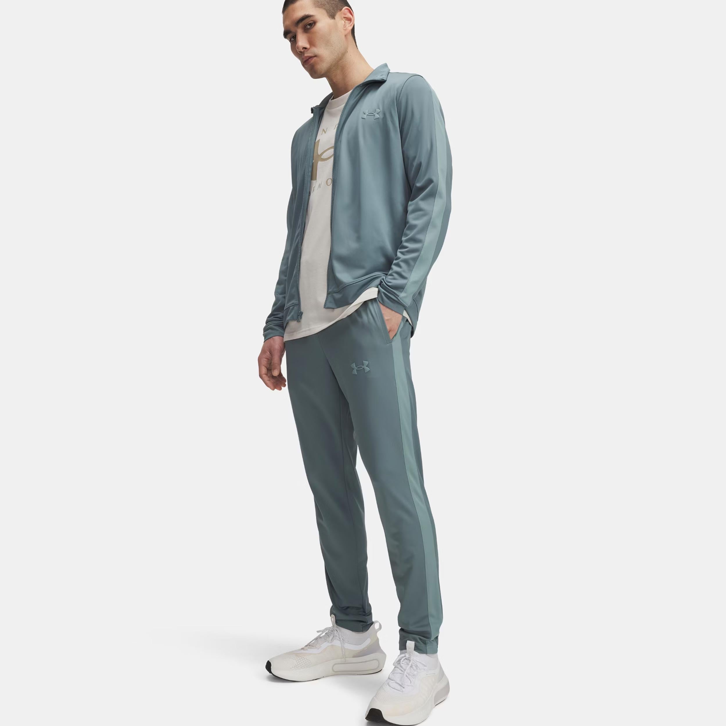 Under Armour Rival Knit Trainingsanzug Herren-Oliv