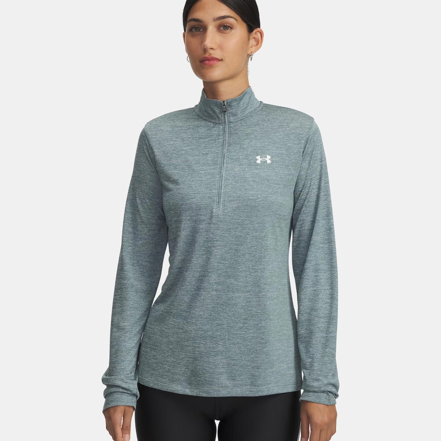 Under Armour Tech 1/2 Zip-Twist Longsleeve Damen-weiß