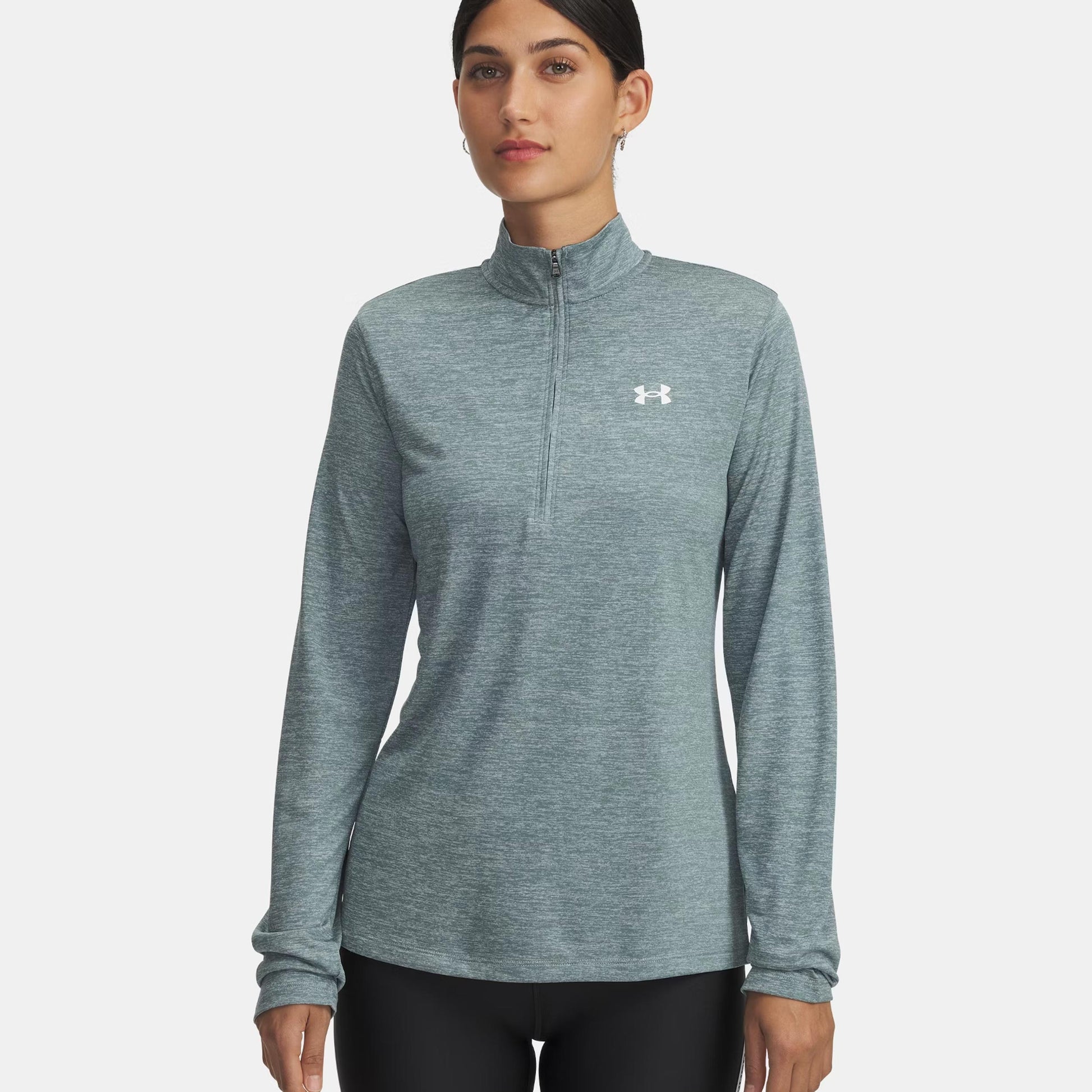 Under Armour Tech 1/2 Zip-Twist Longsleeve Damen-weiß