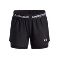 Tech Play Up 2in1 Shorts Mädchen-Schwarz,Weiß