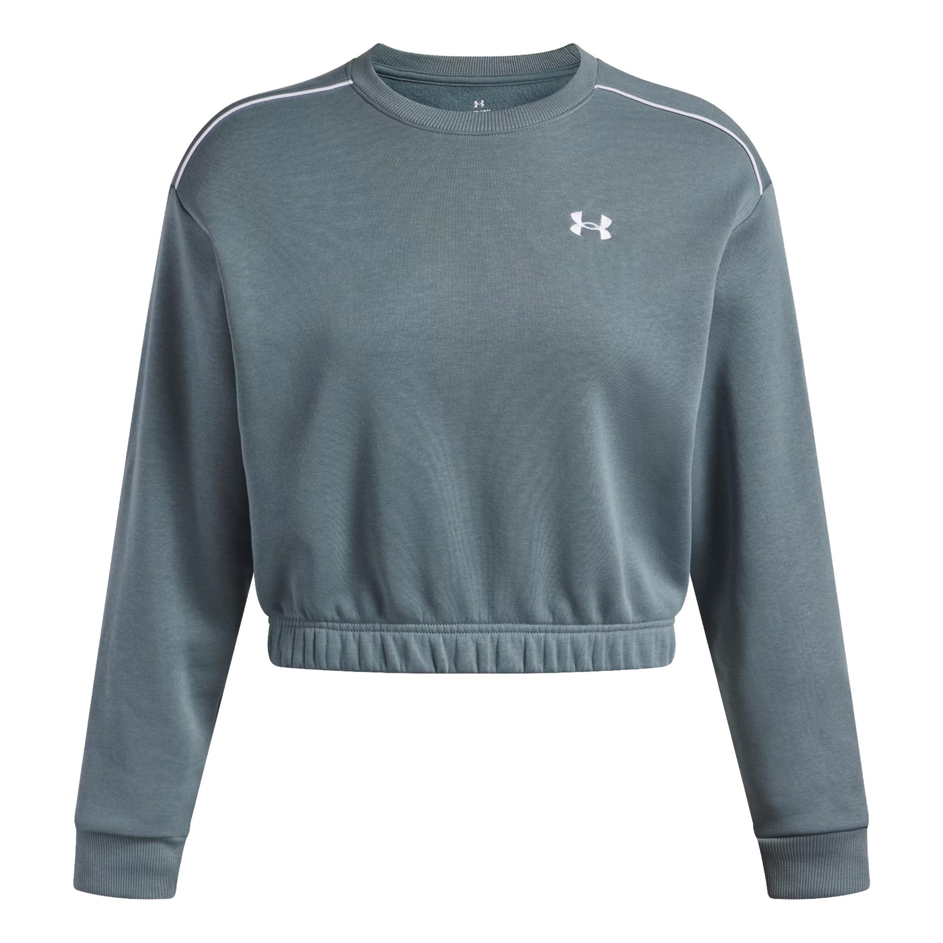 Under Armour Rival Fleece Piped Crew Sweatshirt Damen-blaugrau
