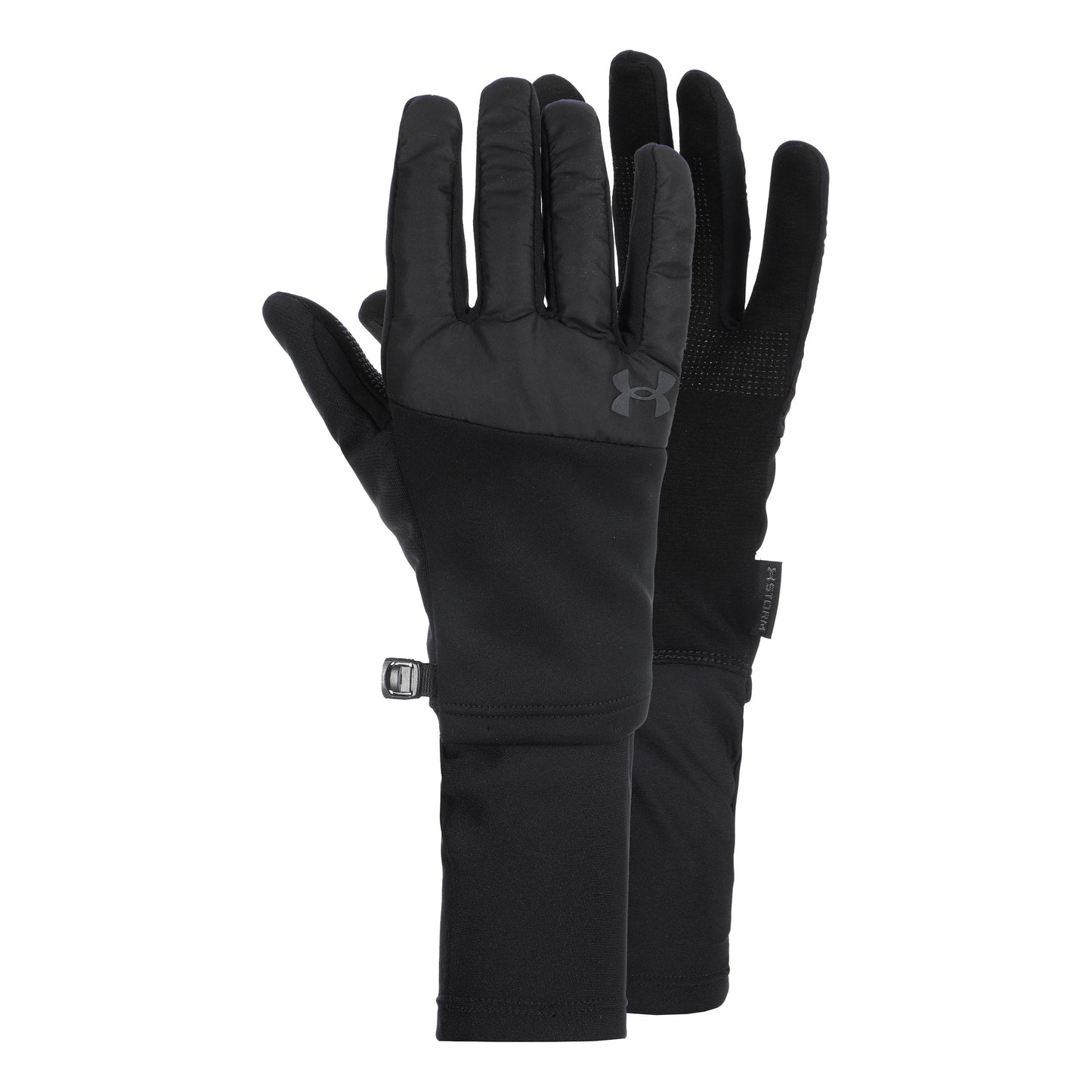 Under Armour Storm Fleece Run Laufhandschuhe-Schwarz,Schwarz
