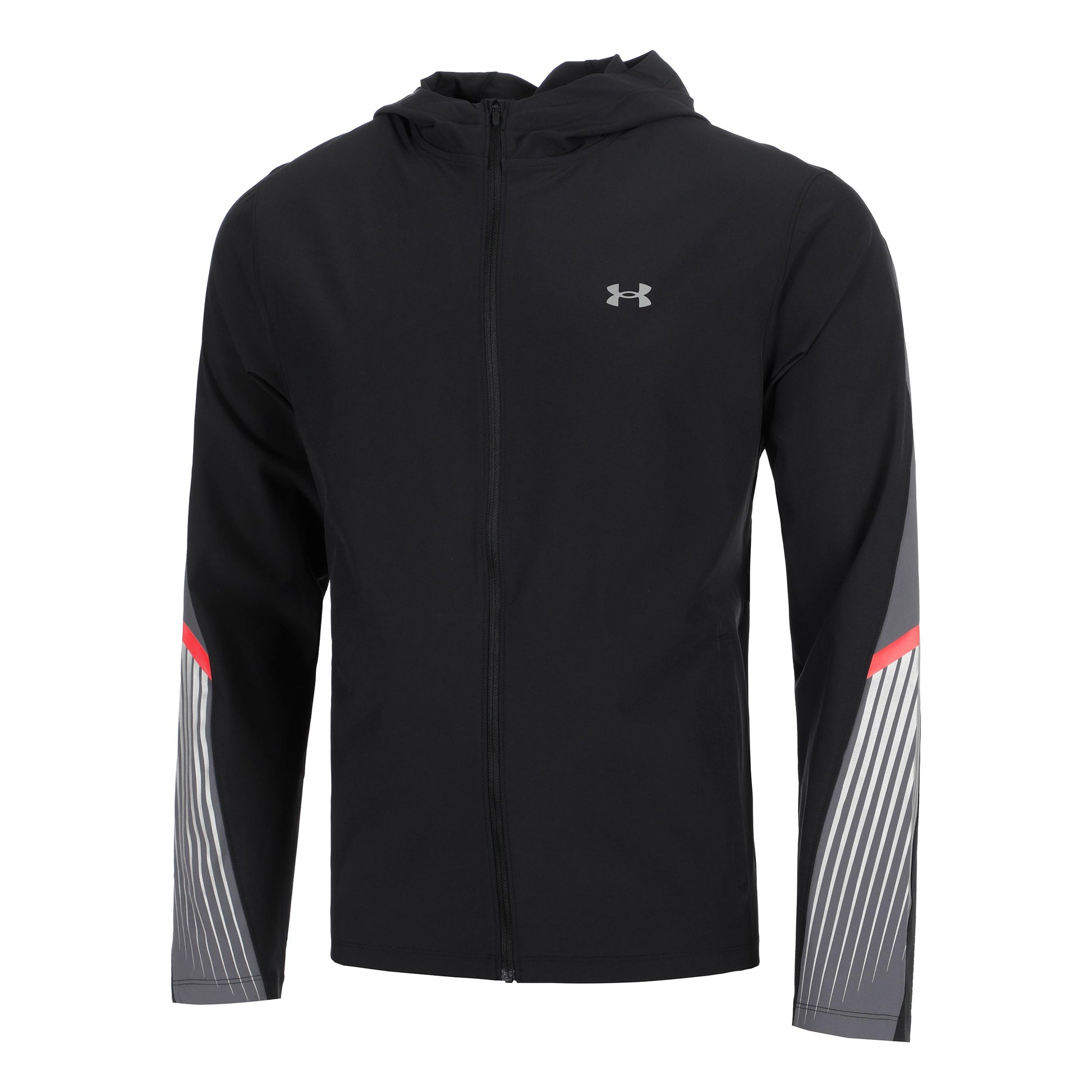 Under Armour Velociti Storm Hooded Laufjacke Herren-Schwarz,Grau
