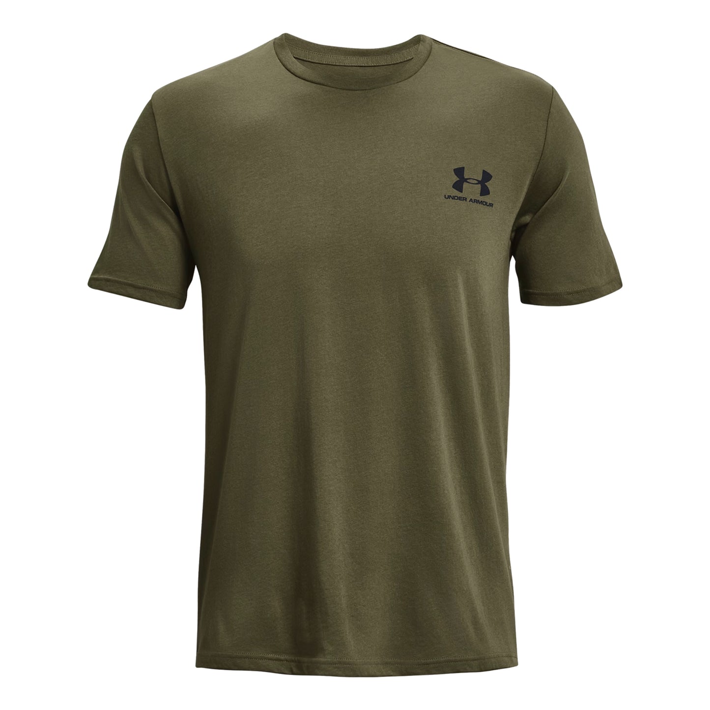 Under Armour Sportstyle Left Chef T-Shirt Herren - oliv, schwarz