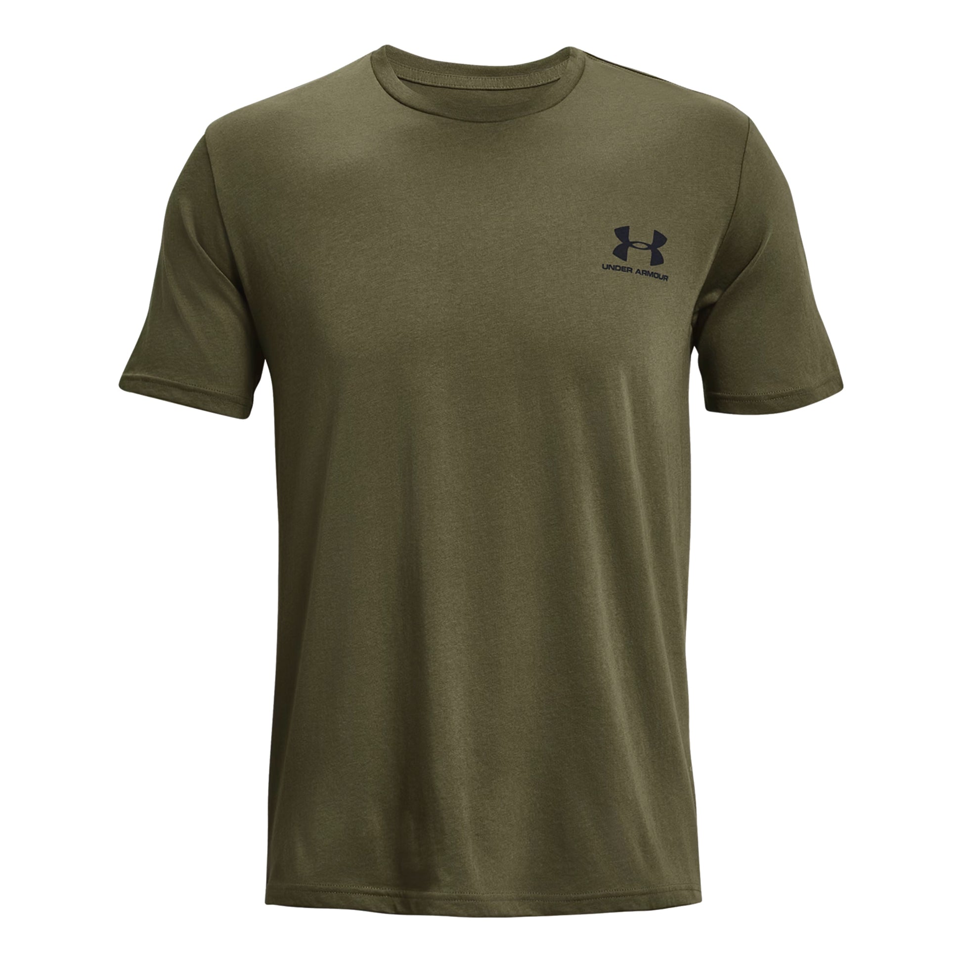 Under Armour Sportstyle Left Chef T-Shirt Herren - oliv, schwarz