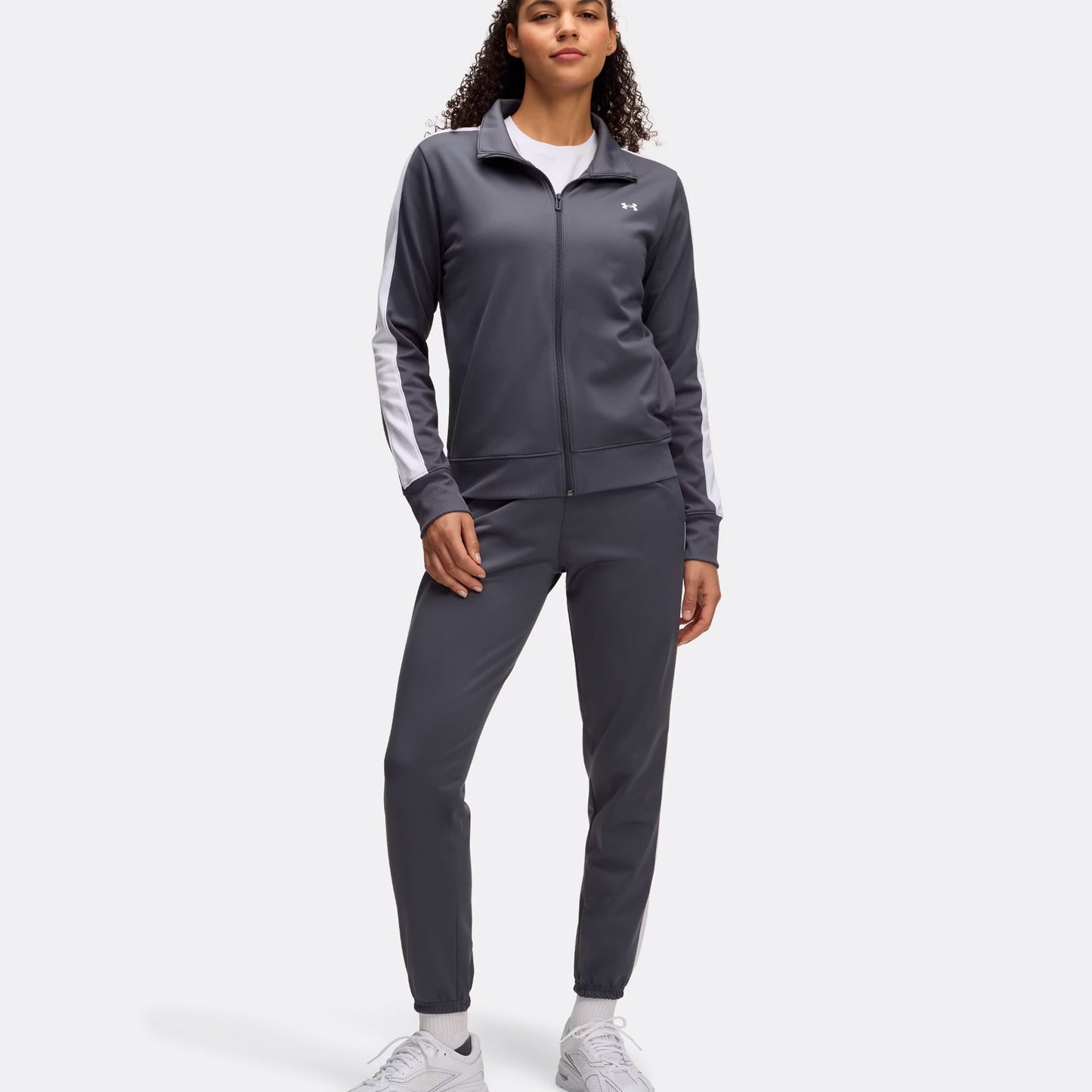 Under Armour Tricot Trainingsanzug Damen-Grau
