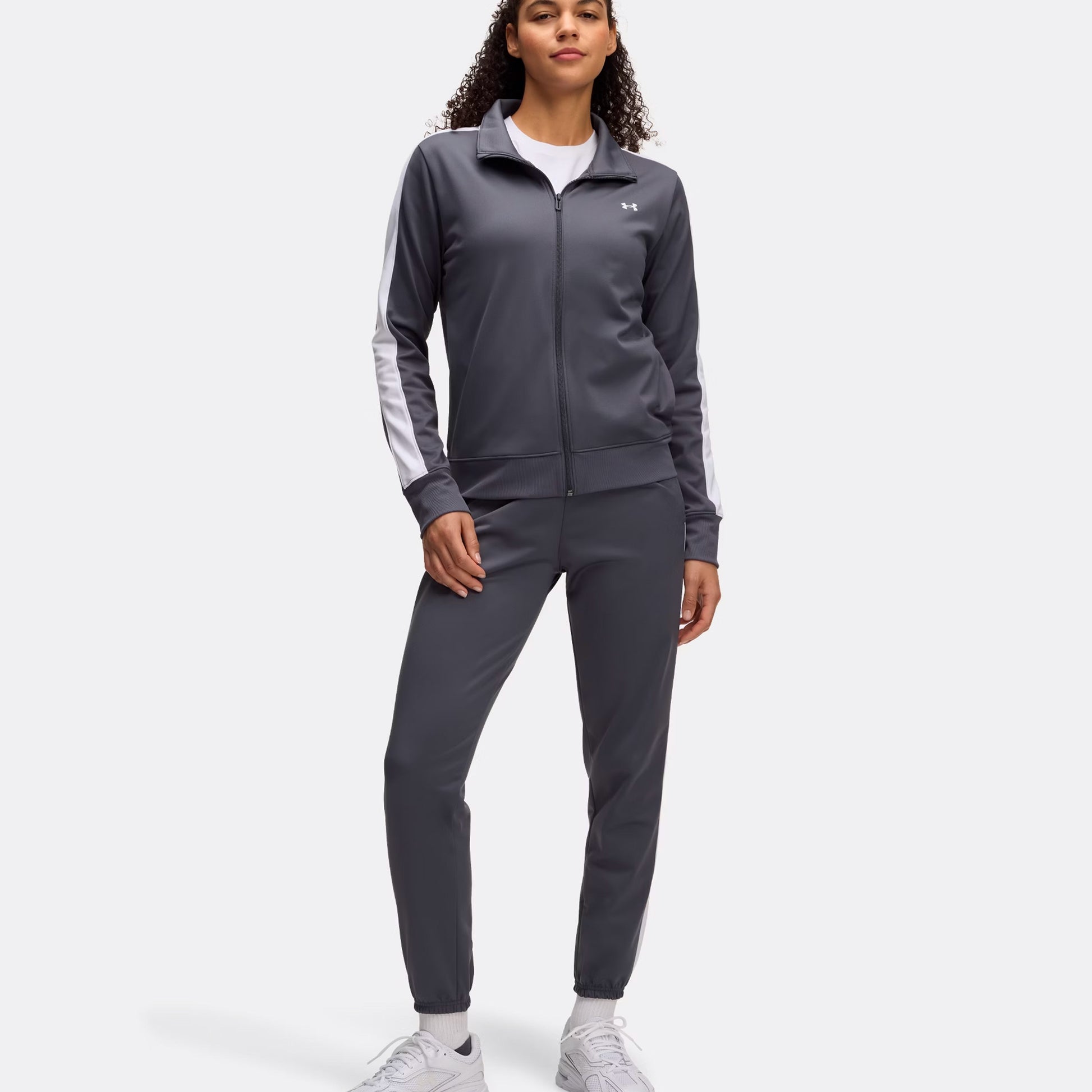Under Armour Tricot Trainingsanzug Damen-Grau