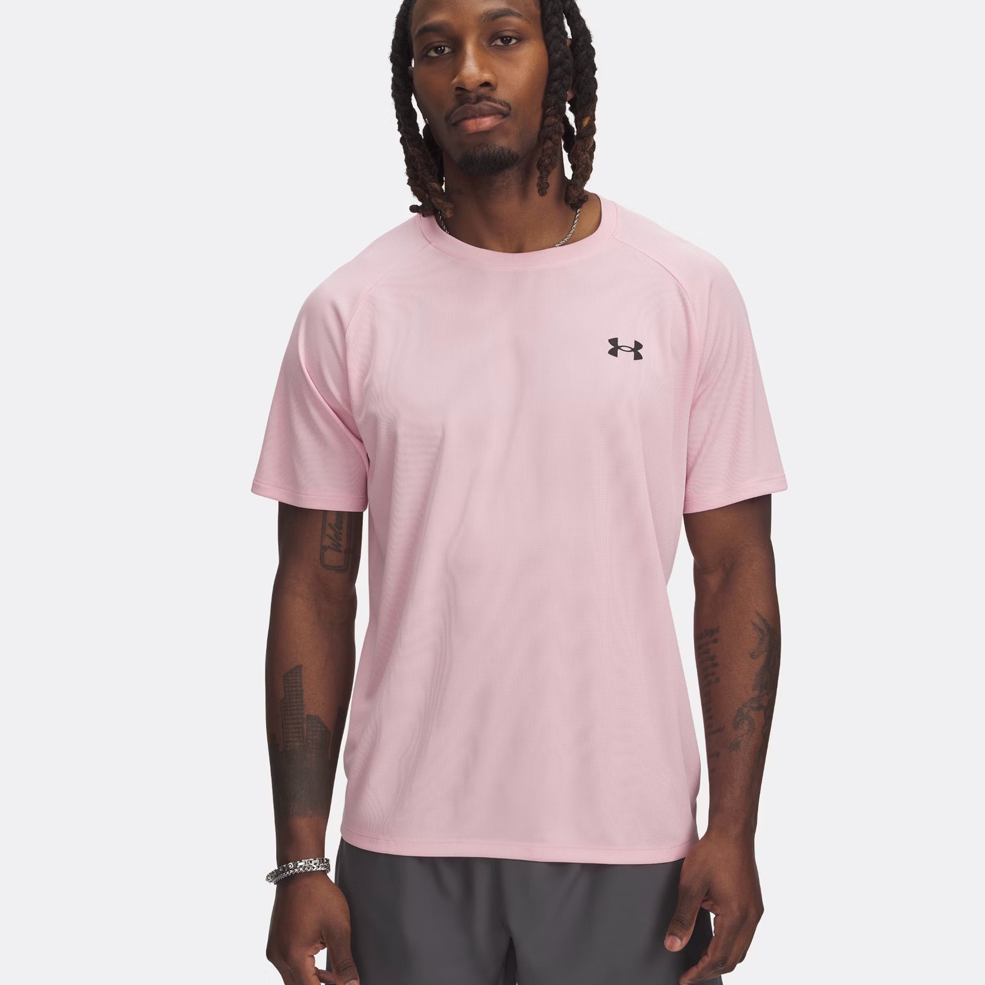 Under Armour Tech Textured T-Shirt Herren - rosa,