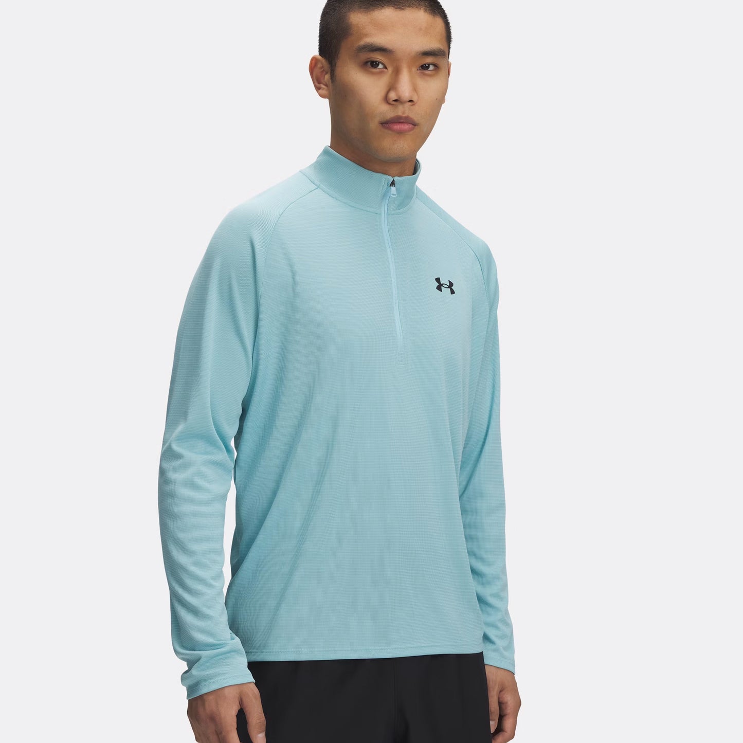 Under Armour Tech Textured Half-Zip Longsleeve Herren-Blau