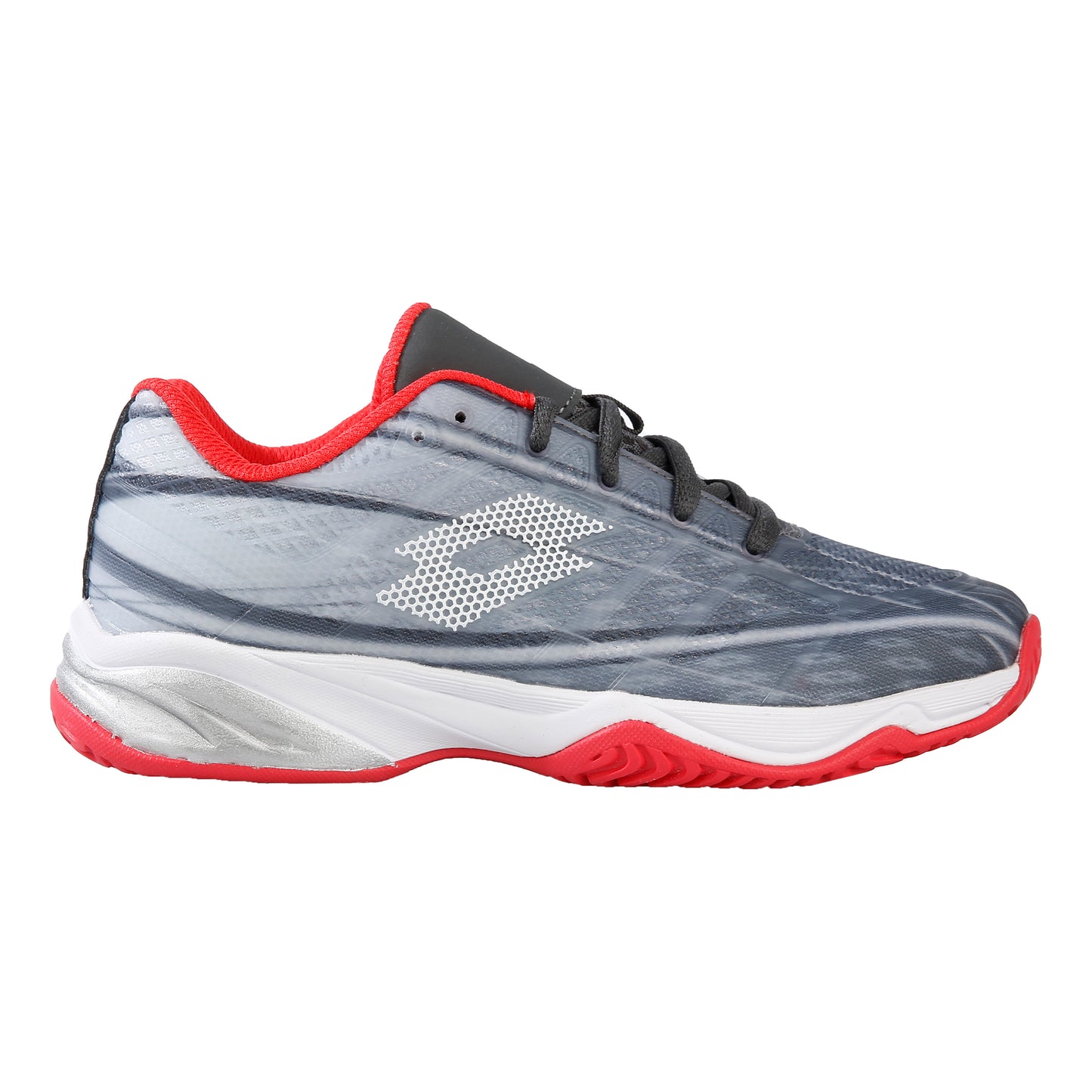 Lotto Mirage 300 Allcourtschuh Kinder - dunkelgrau, rot