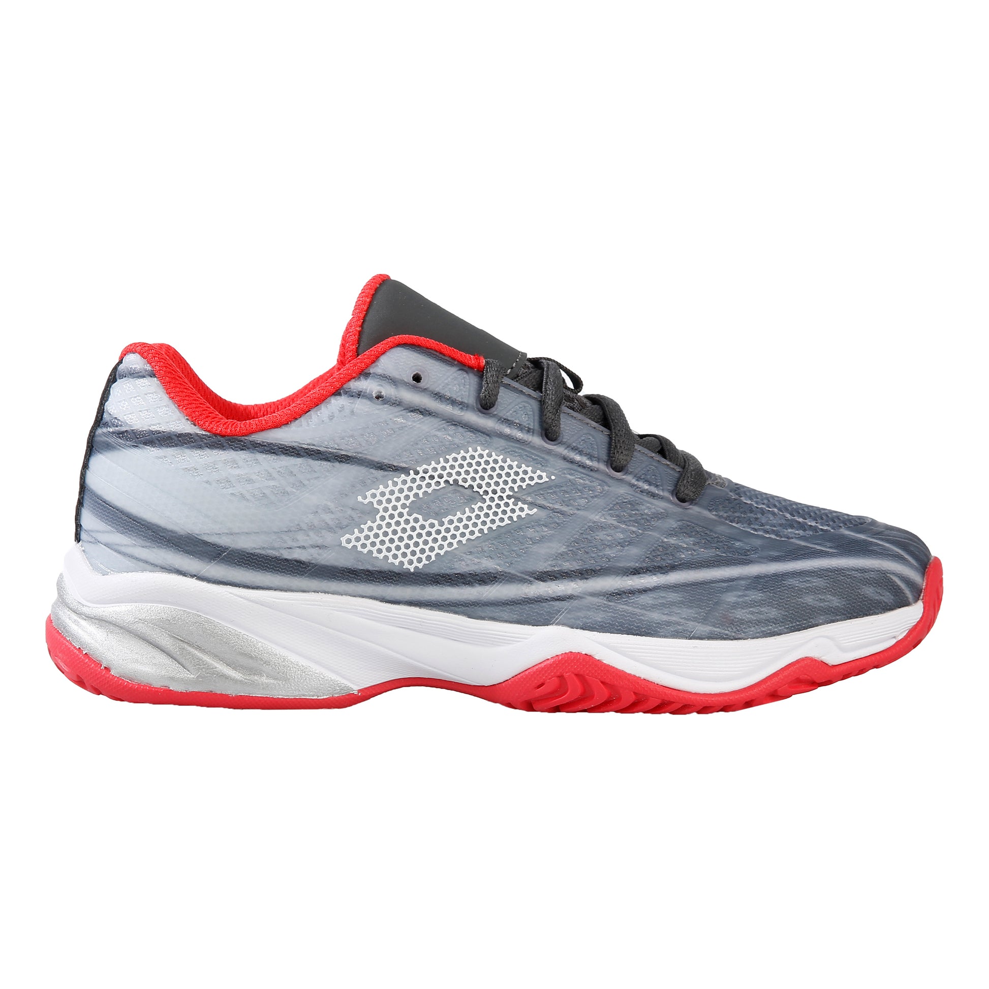 Lotto Mirage 300 Allcourtschuh Kinder - dunkelgrau, rot