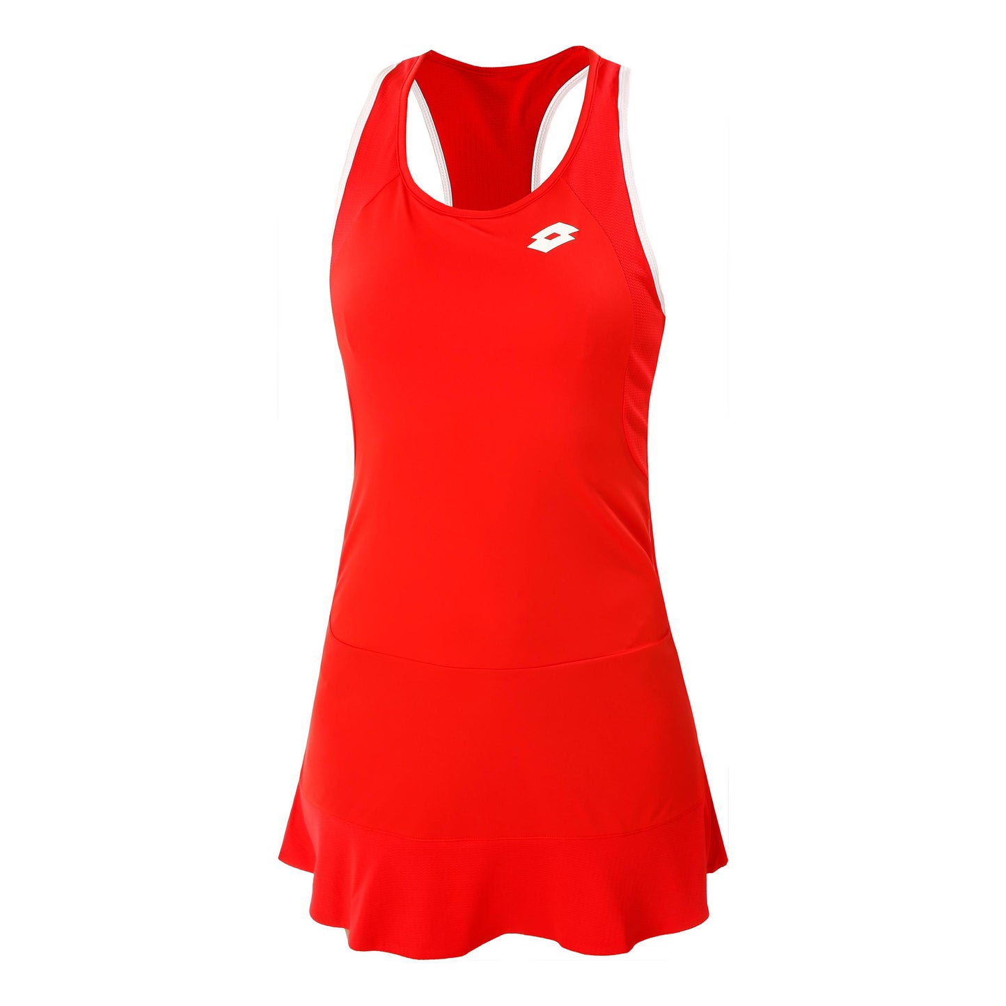 Lotto Squadra II PL Kleid Damen - rot, weiß