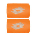 3,5in Schweißband 2er Pack Damen-orange,creme