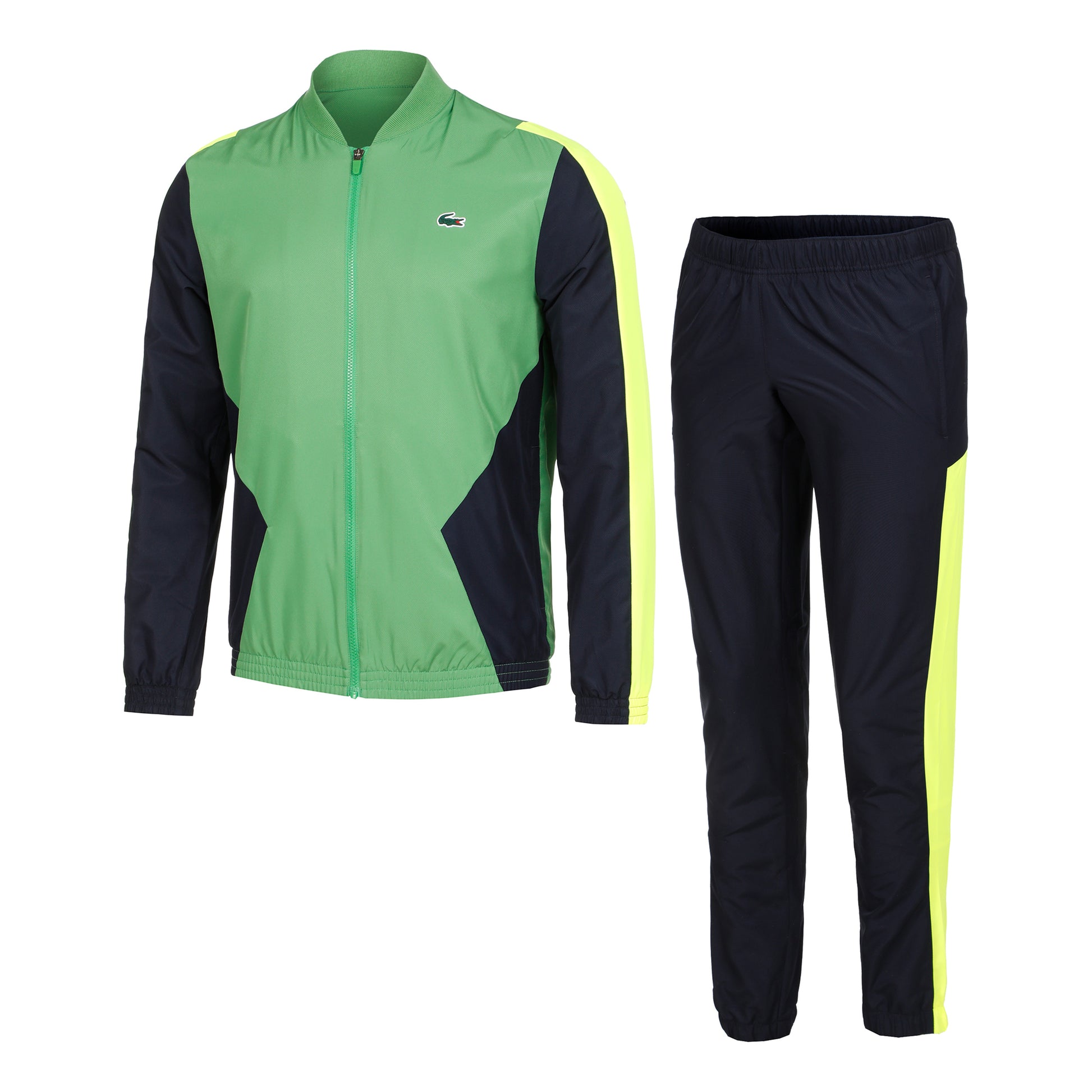 Lacoste Tracksuit Trainingsanzug Herren - grün, gelb