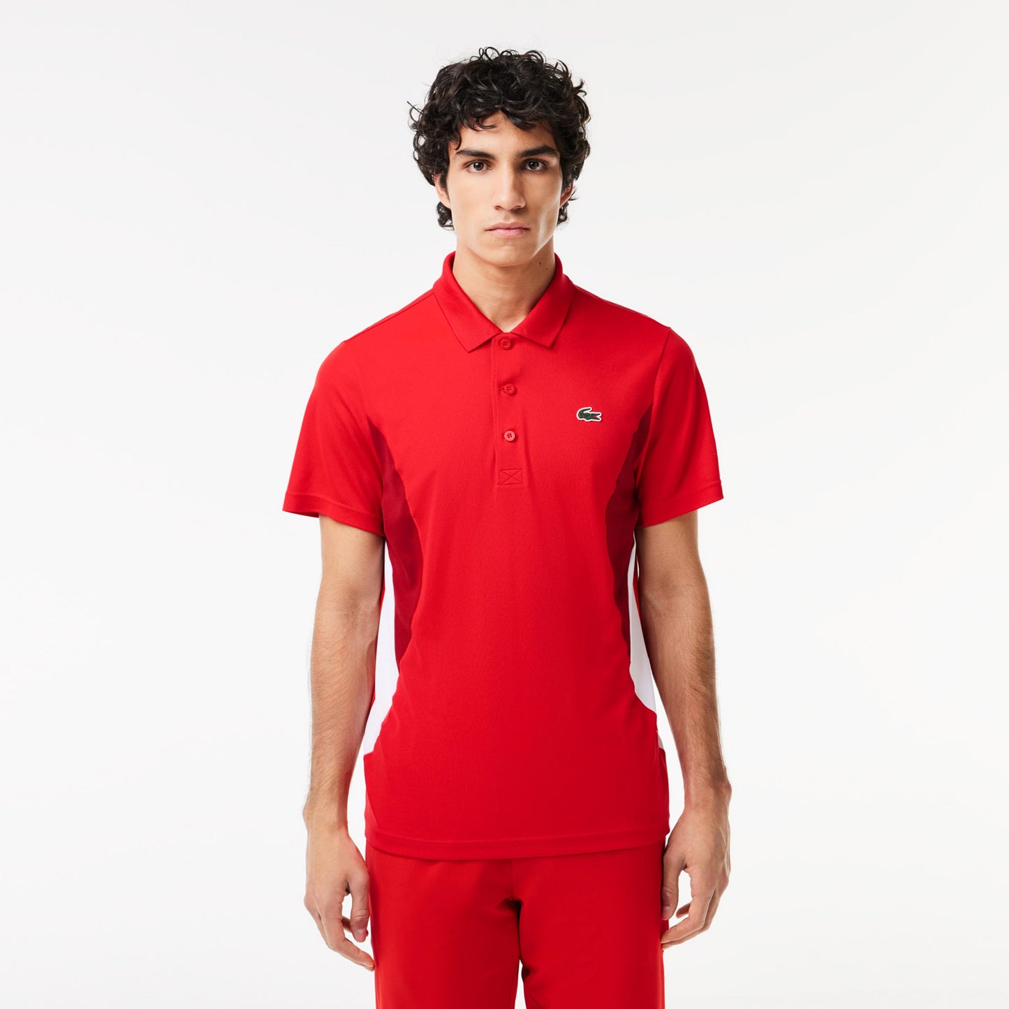 Lacoste Polo Herren - rot, mehrfarbig