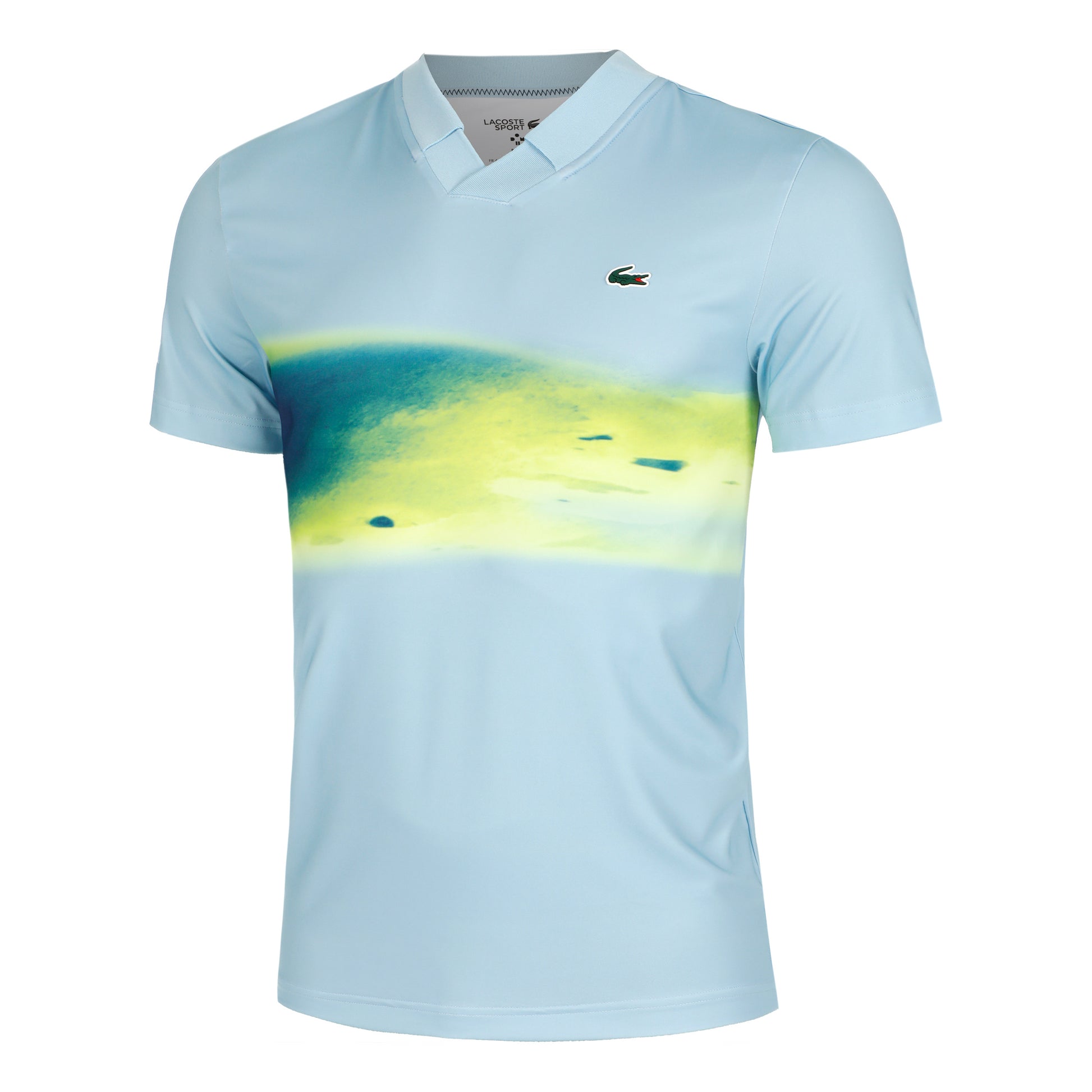 Lacoste LEER Polo Herren - hellblau, mehrfarbig