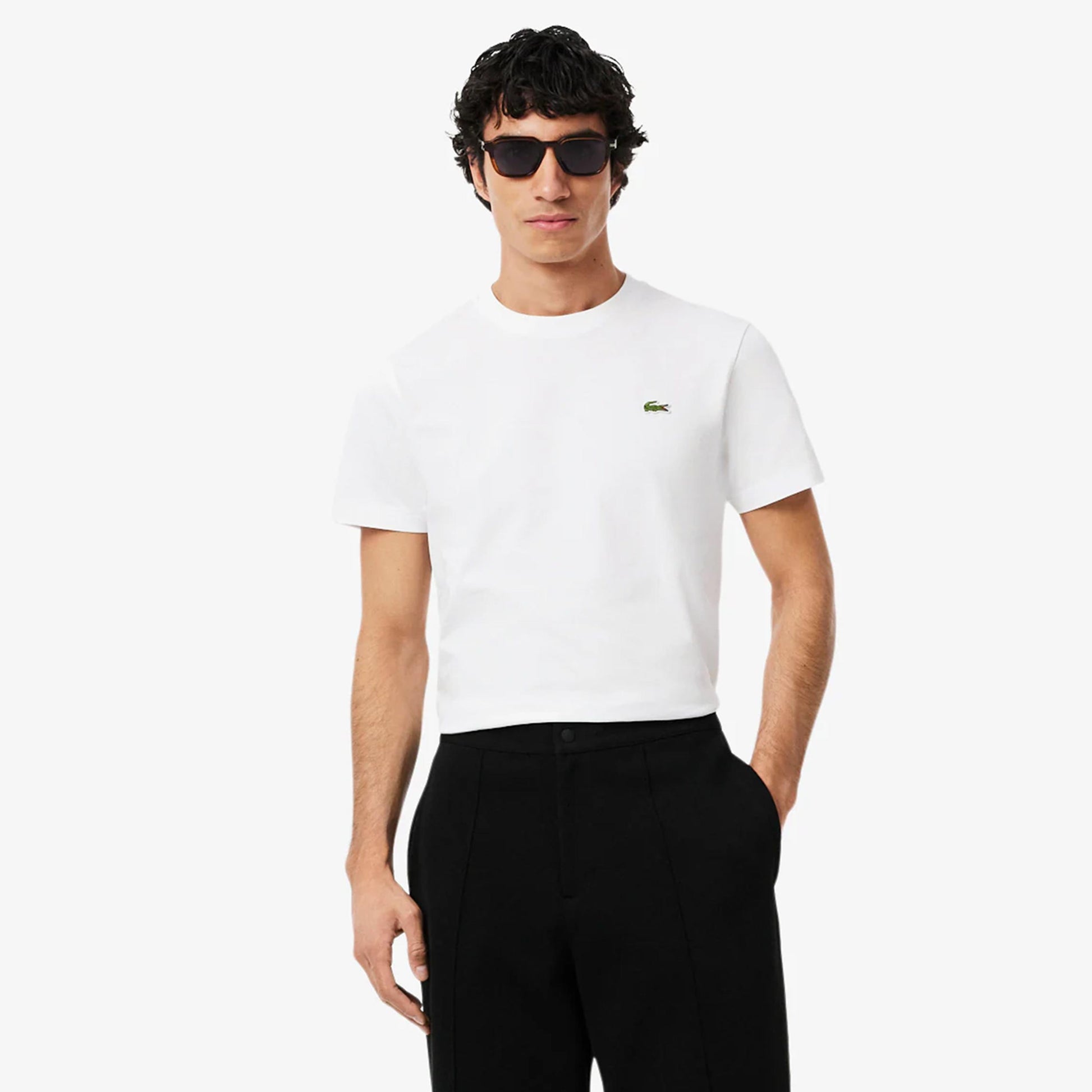 Lacoste T-Shirt T-Shirt Herren-weiß