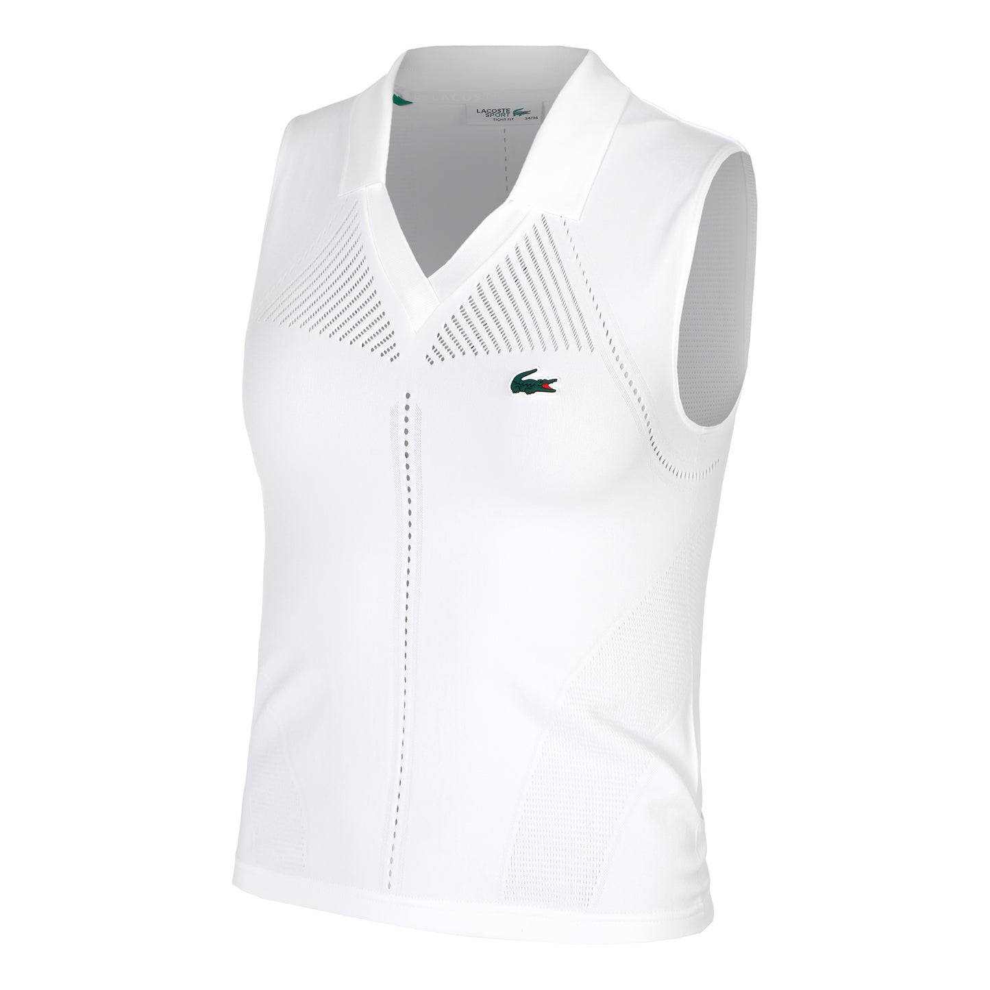 Lacoste Polo Damen - weiß,