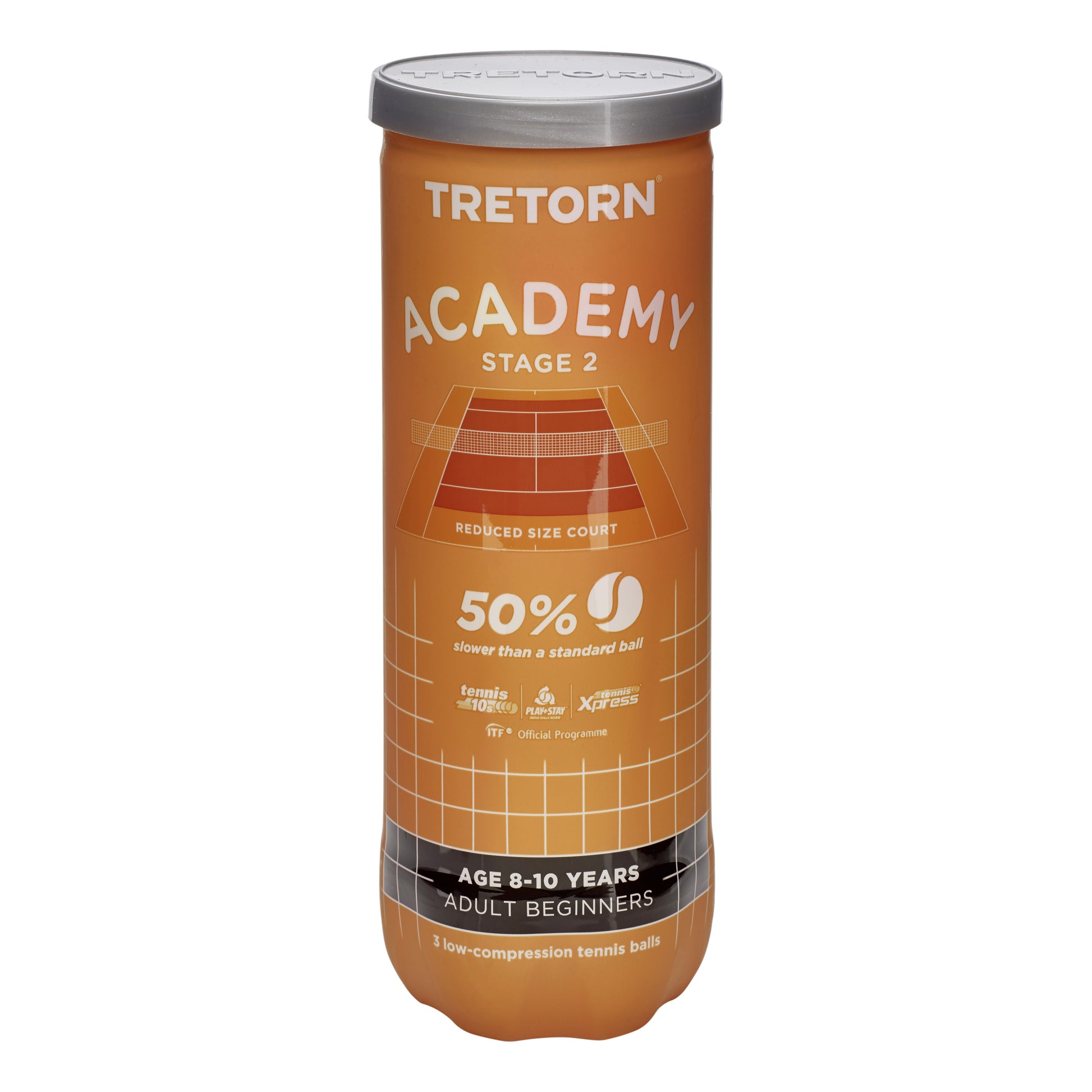 Tretorn Academy Orange (Stage 2) 3er Dose