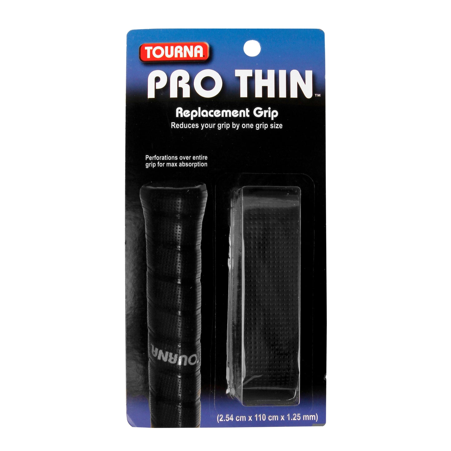 Tourna Pro Thin Grip 1er Pack-Schwarz