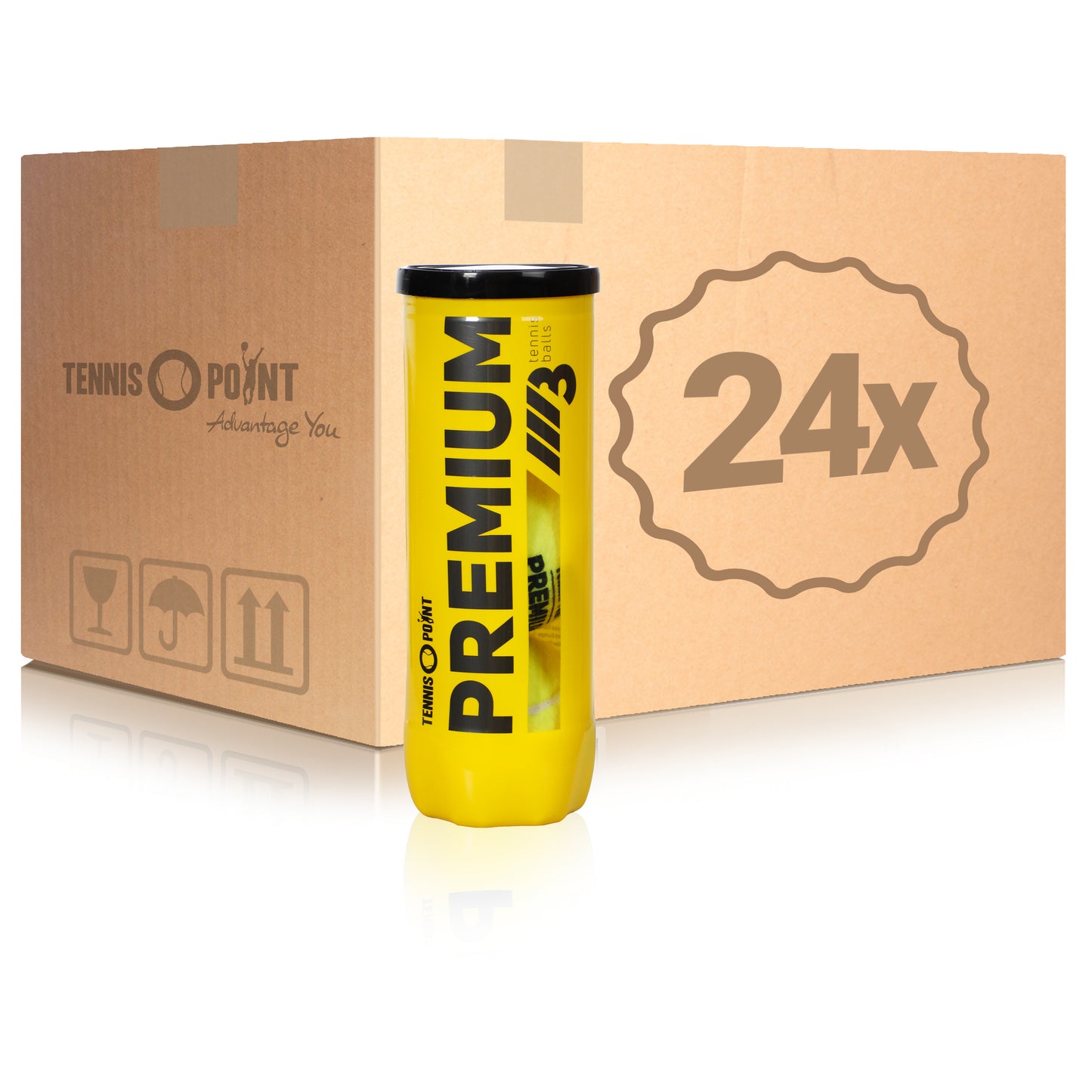 Tennis-Point 24x 3er Dose Premium Tennisball im Karton