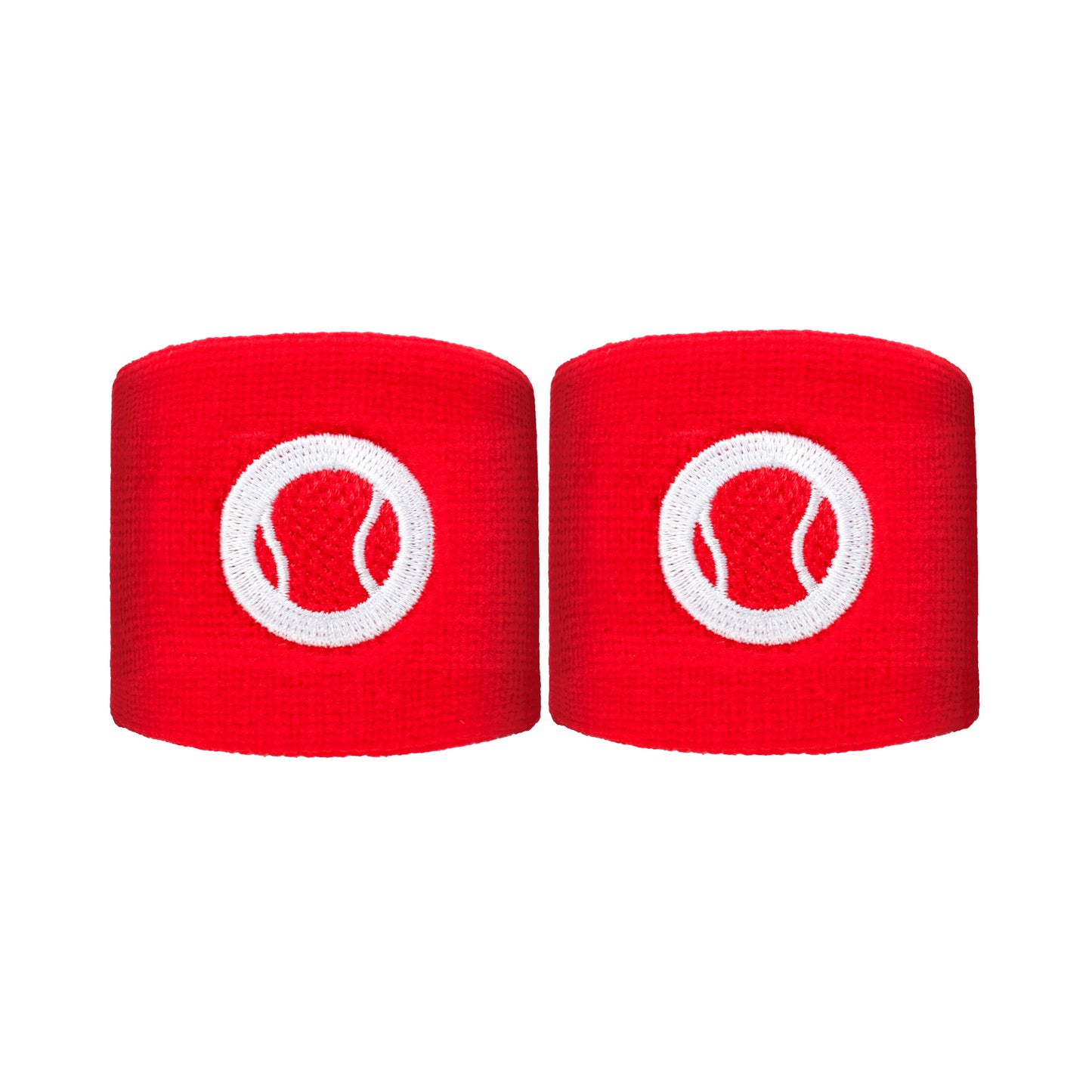 Tennis-Point Short Schweißband 2er Pack Unisex - rot,