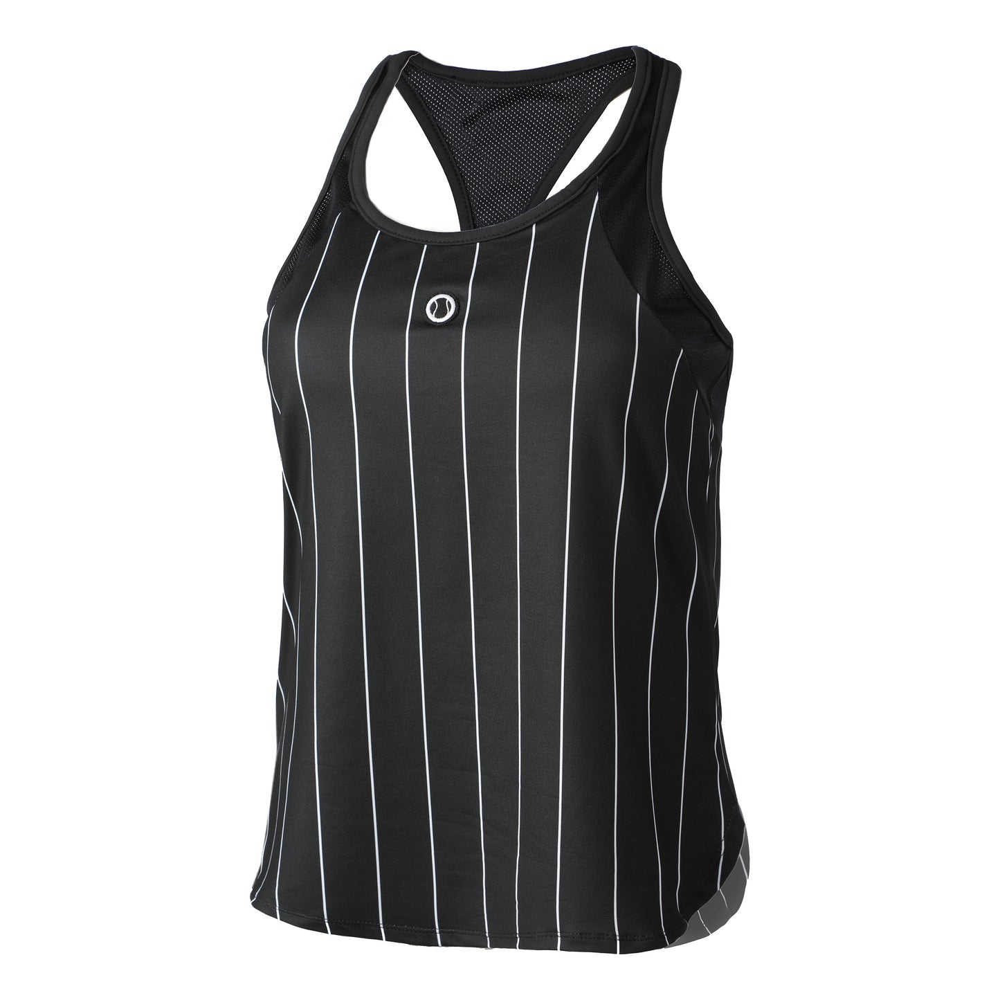 Tennis-Point Stripes Tank-Top Special Edition Damen-Schwarz,Weiß