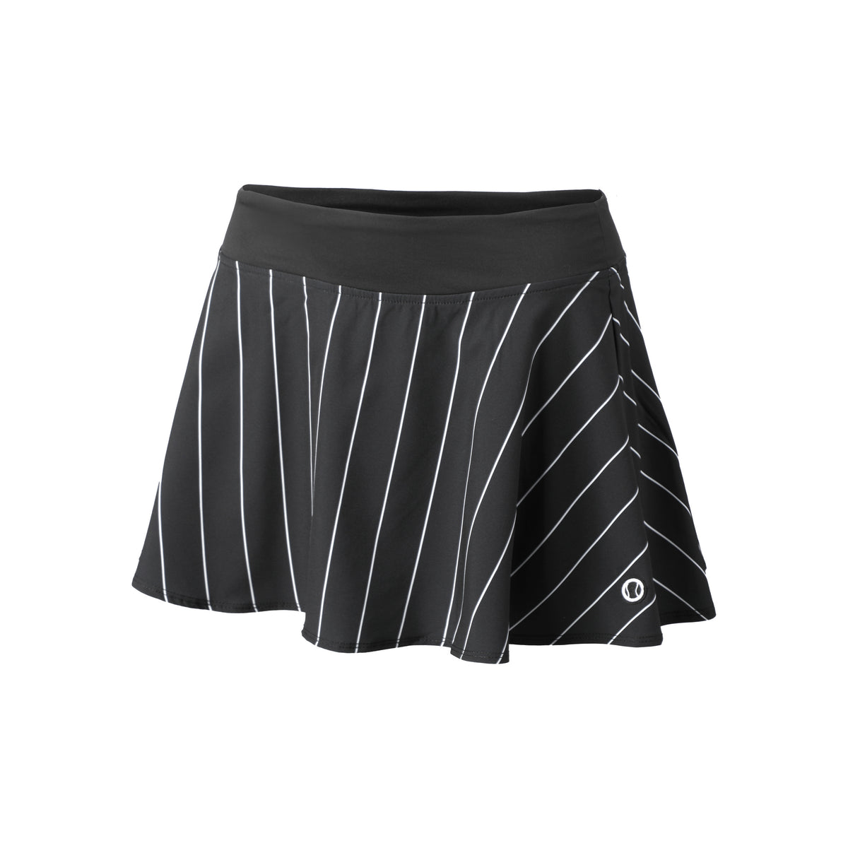 Tennis-Point Stripes Rock Damen - schwarz, weiß
