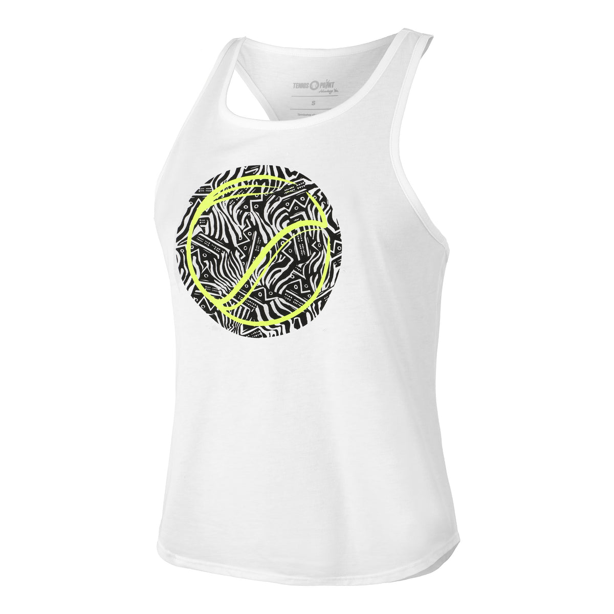 Tennis-Point Camo Dazzle Tank-Top Damen - weiß, mehrfarbig