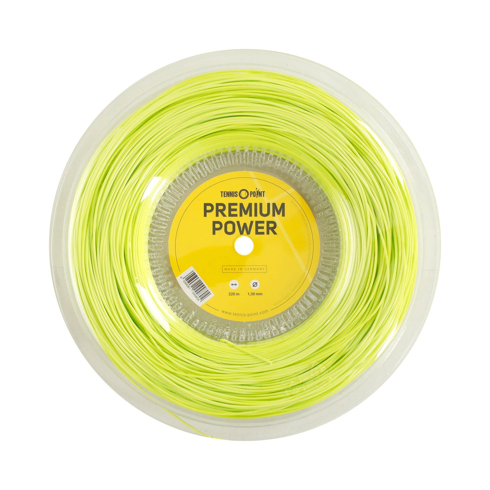 Tennis-Point Premium Power Saitenrolle 220m-Limette