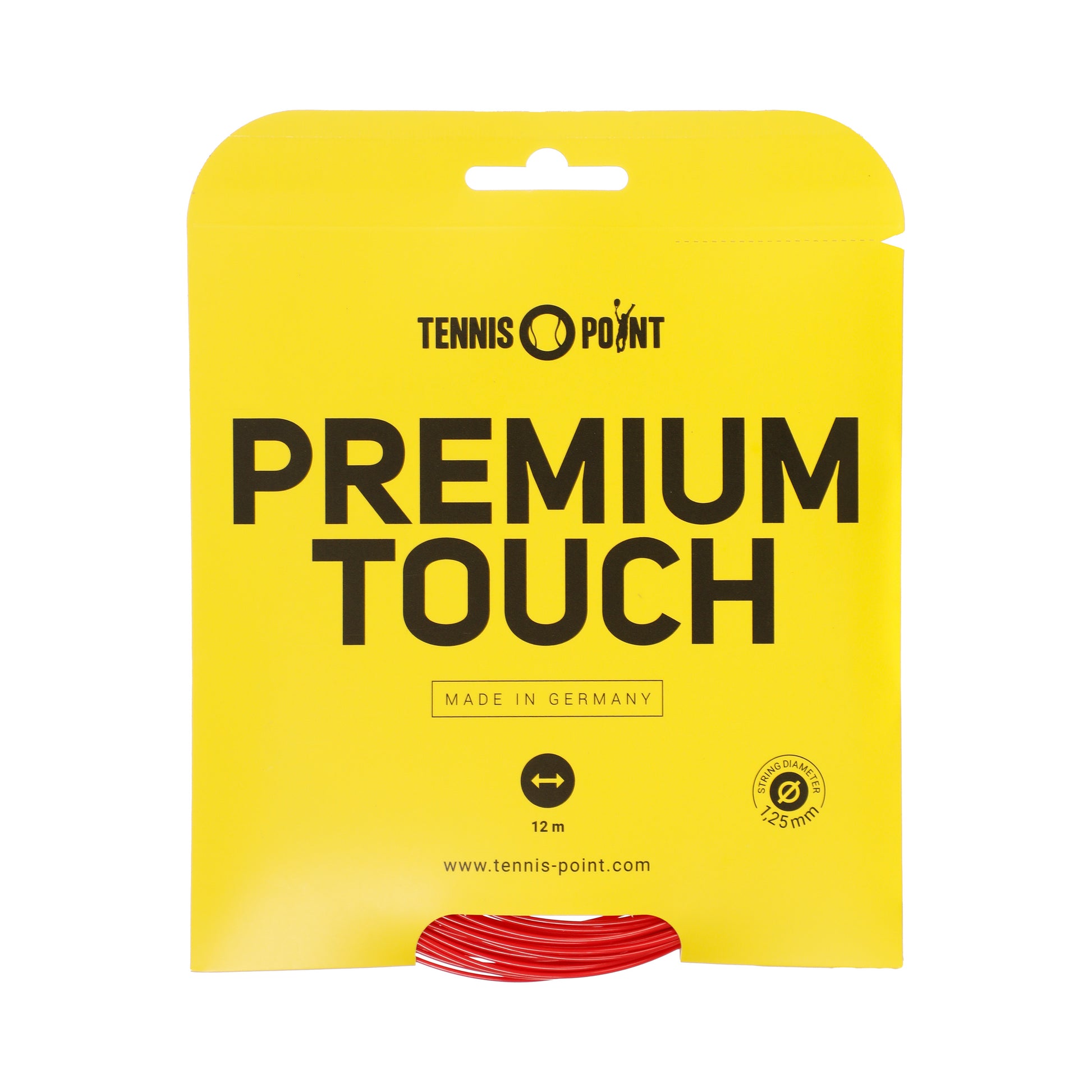 Tennis-Point Premium Touch Saitenset 12m-Rot