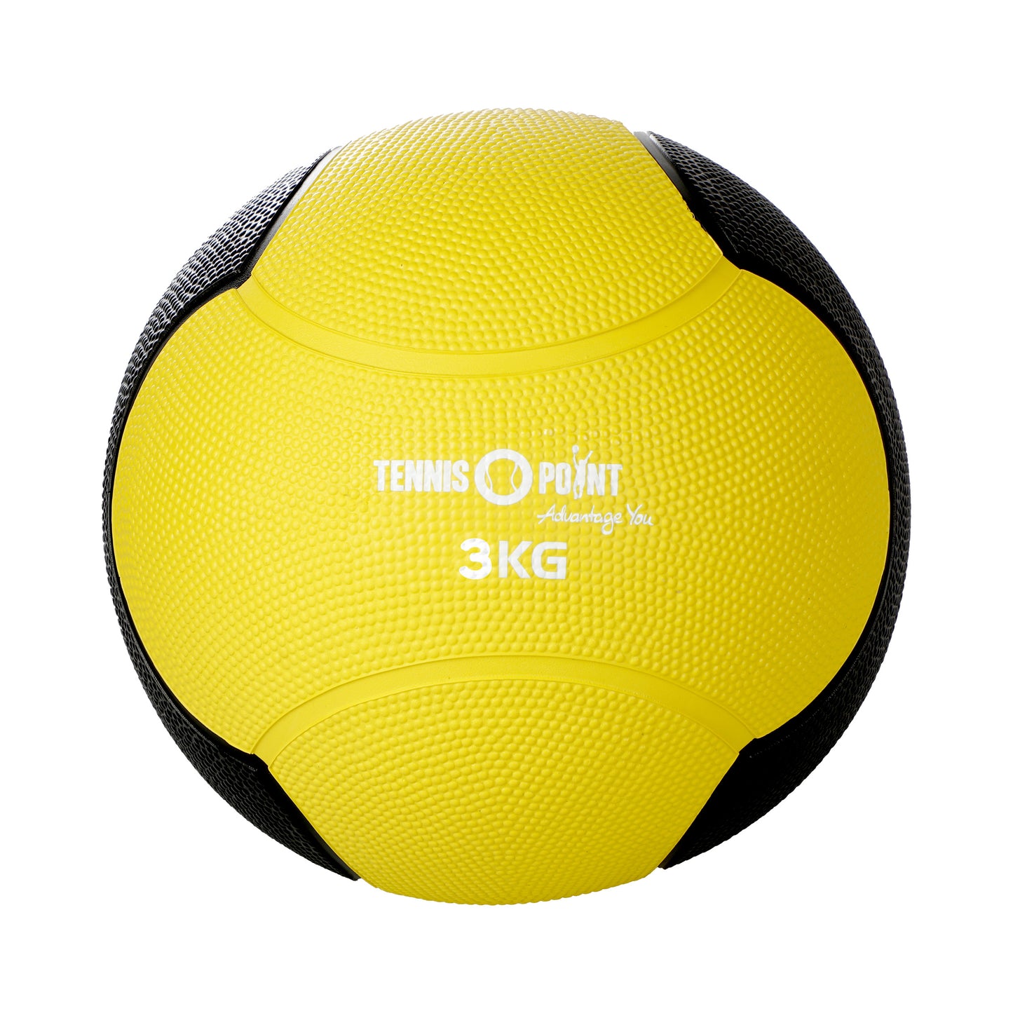 Tennis-Point 3kg Medizinball-Gelb,Schwarz