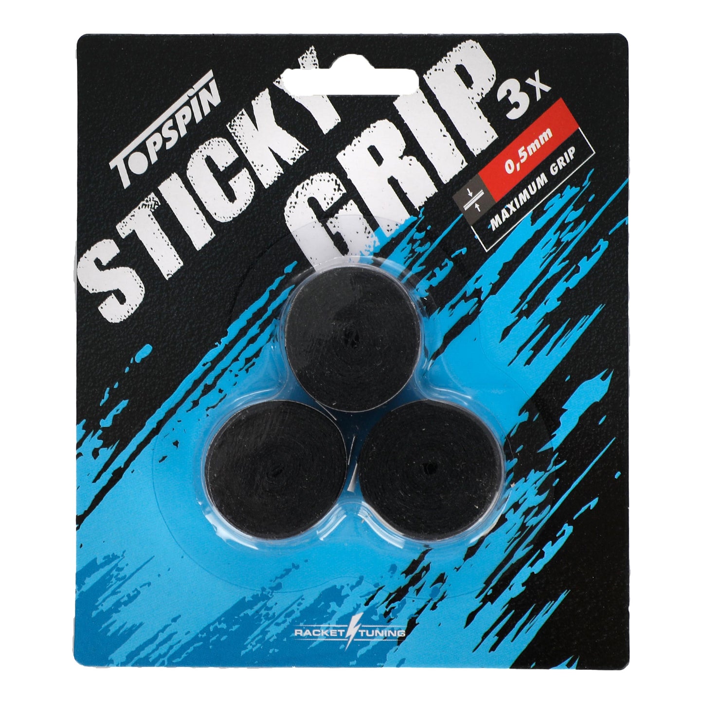 Topspin Sticky Grip 3er Pack-Schwarz
