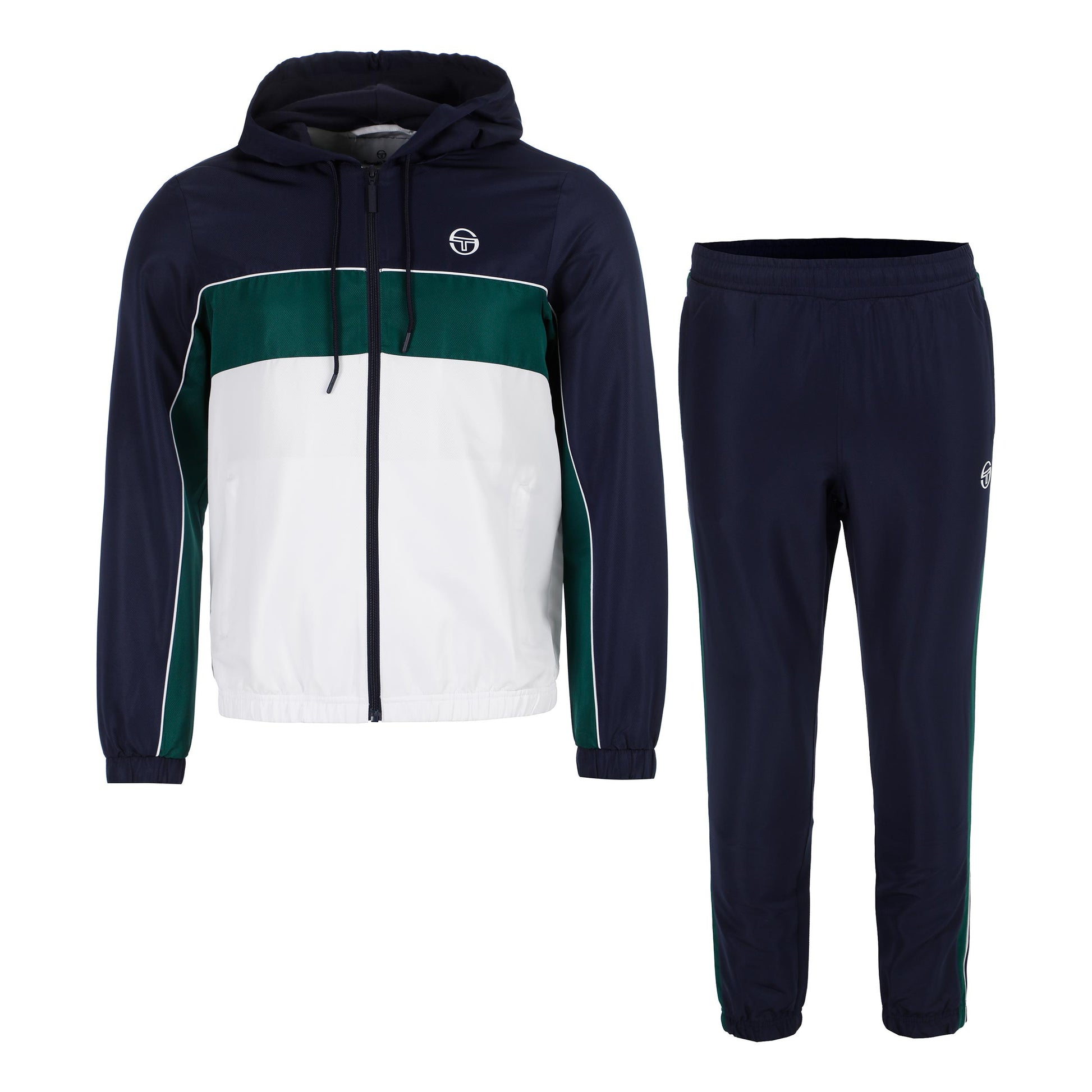 Sergio Tacchini Quarzo Trainingsanzug Herren - dunkelblau, weiß