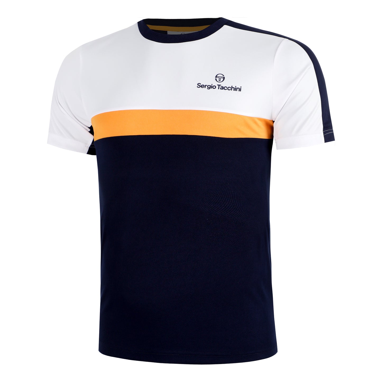 Sergio Tacchini Alata T-Shirt Herren - dunkelblau, apricot