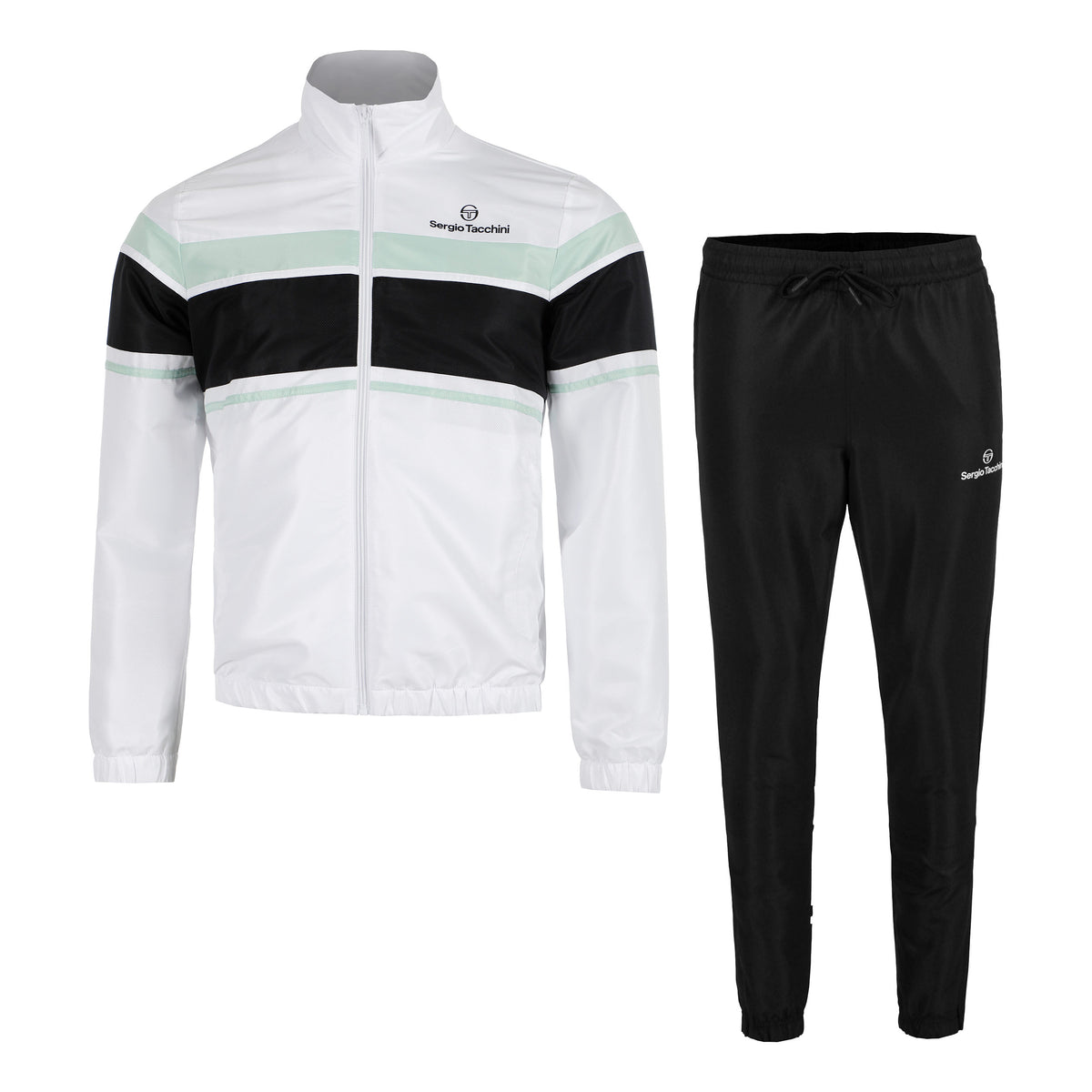 Sergio Tacchini Arpa Trainingsanzug Herren-Schwarz,Hellgrün