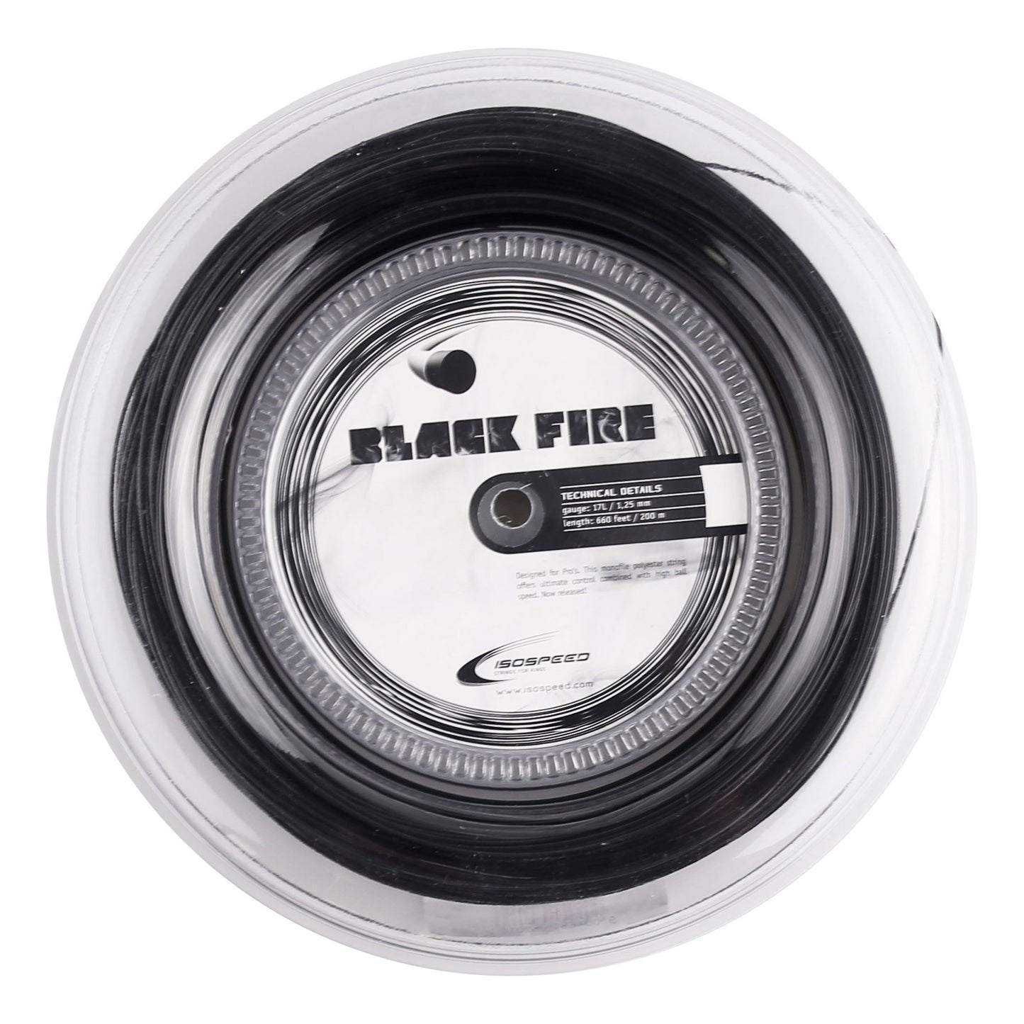 Isospeed Black Fire Saitenrolle 200m-Schwarz