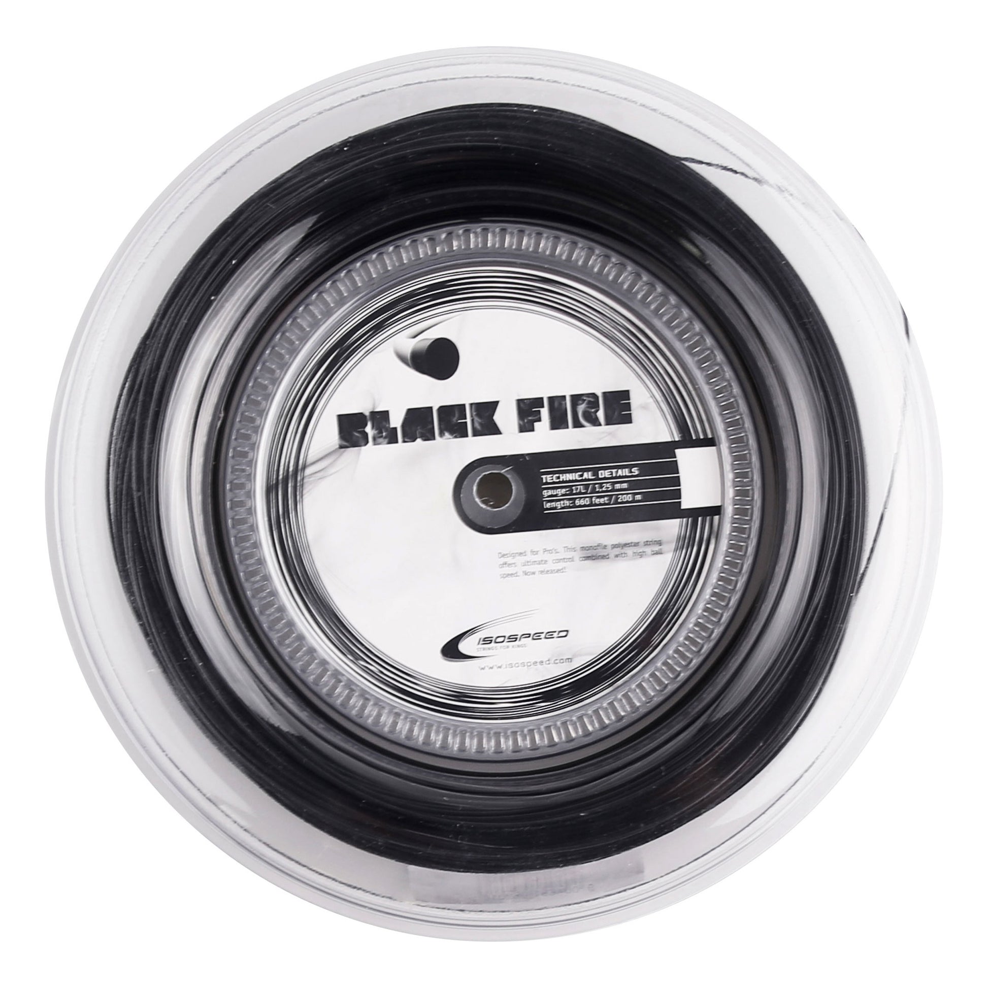 Isospeed Black Fire Saitenrolle 200m-Schwarz