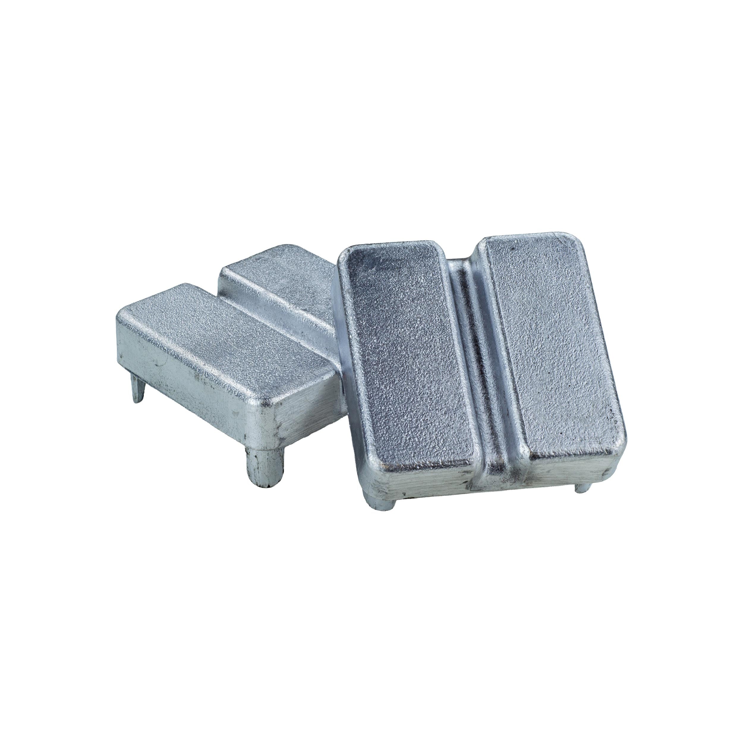 Tegra Deckel Für Tennispfosten Alu Anlagenzubehör 2er Pack-Silber