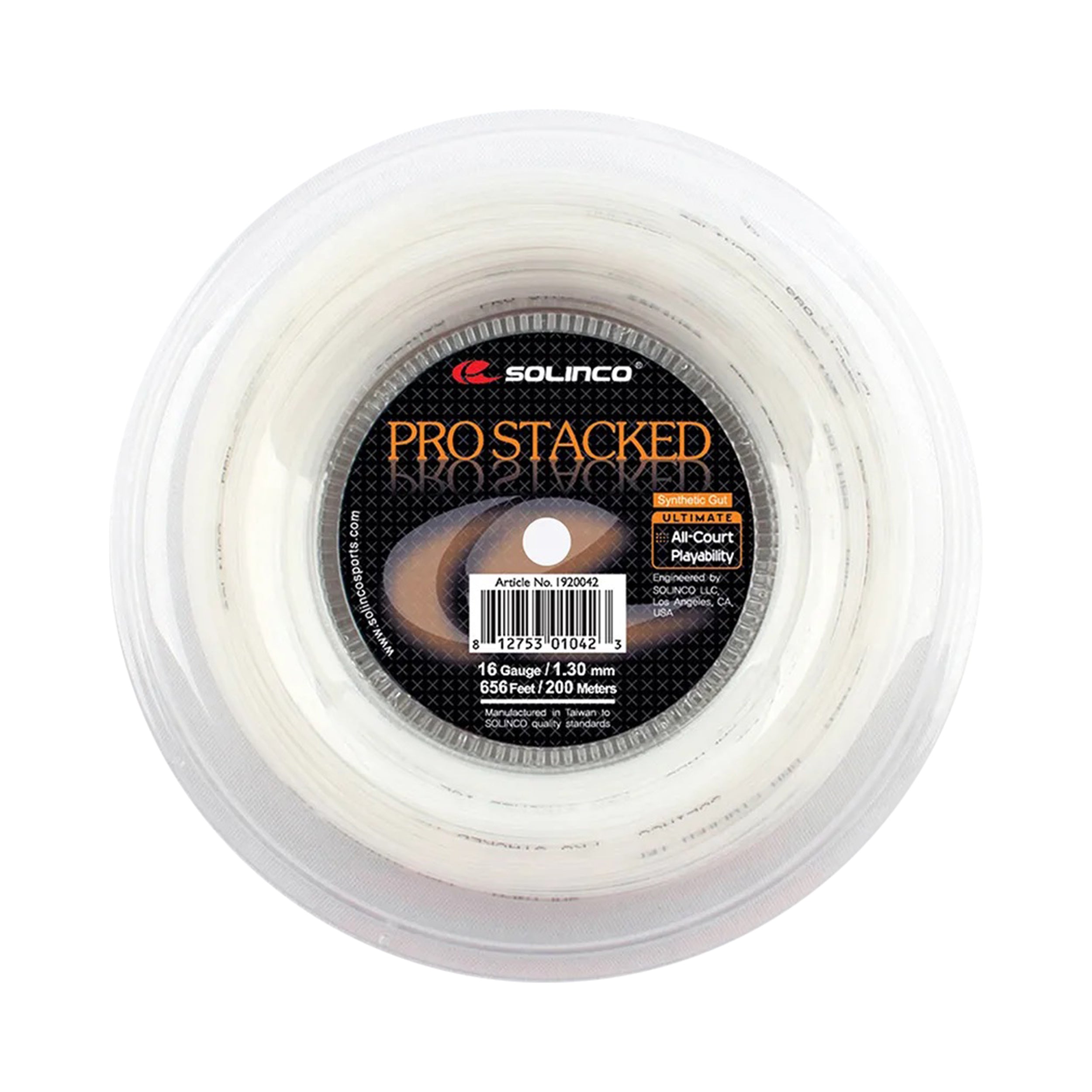Solinco Pro-Stacked Saitenrolle 200m-Weiß