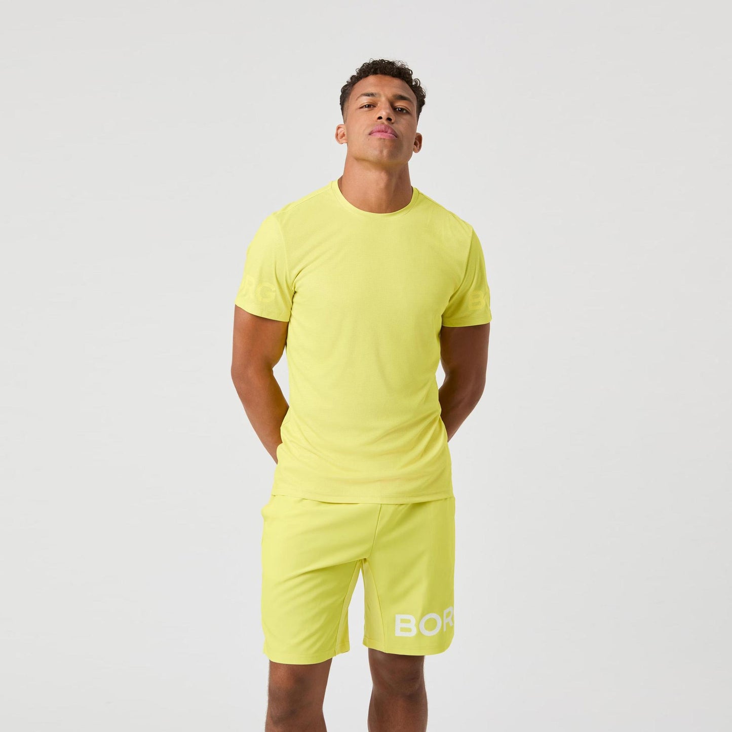 Björn Borg Light T-Shirt Herren - zitronengelb