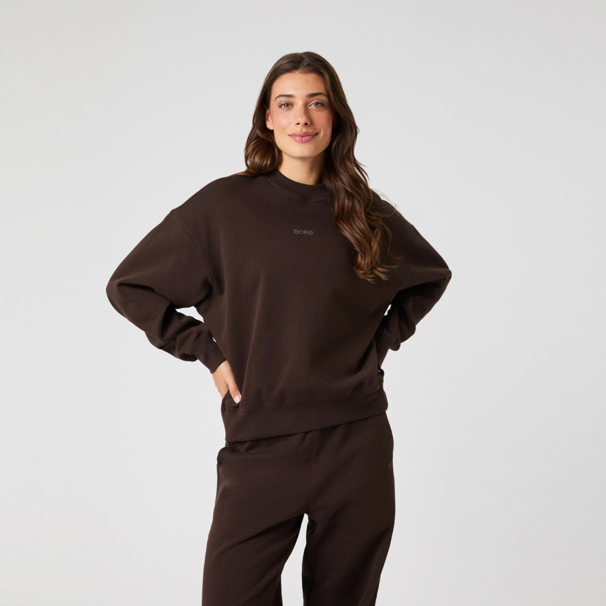 Björn Borg Studio Oversized Sweatshirt Damen-Braun