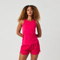 Borg Racerback Tank-Top Damen - pink,