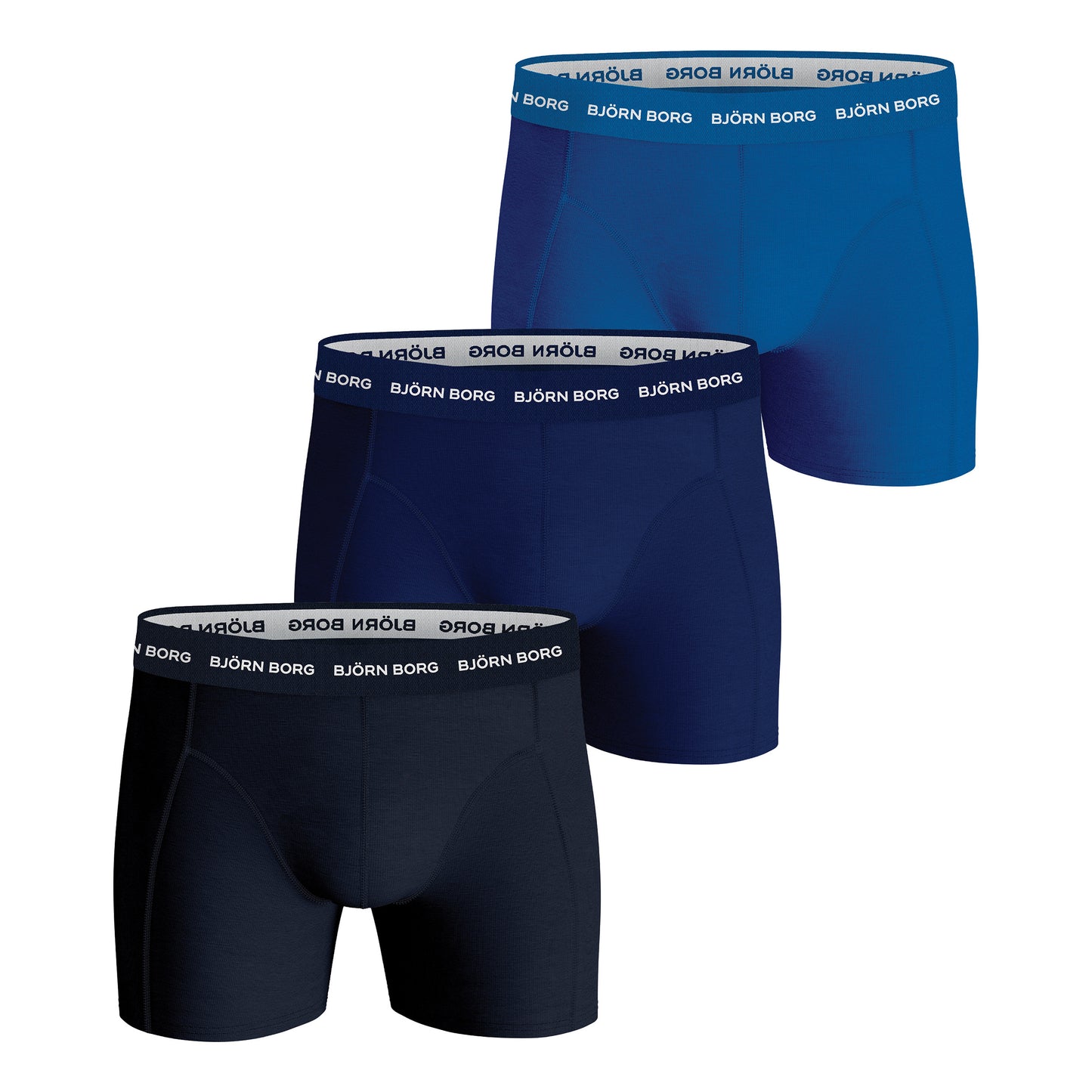 Björn Borg Cotton Stretch Boxer Short 3er Pack Herren - dunkelblau