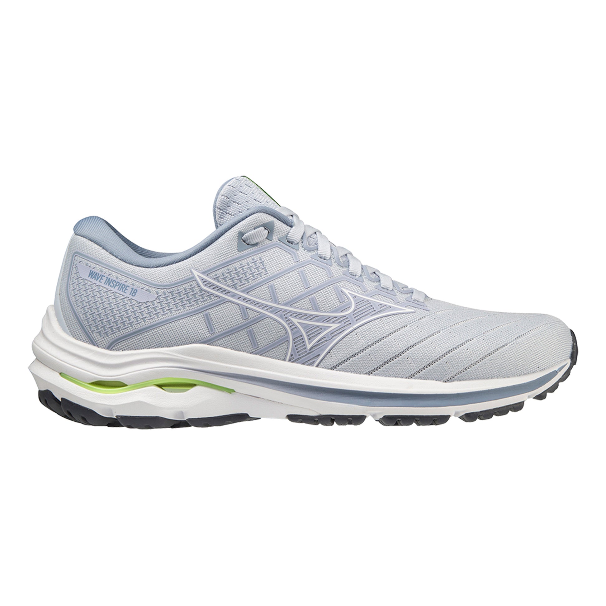 Mizuno Wave Rider 18 Stabilitätsschuh Damen - blau, weiß